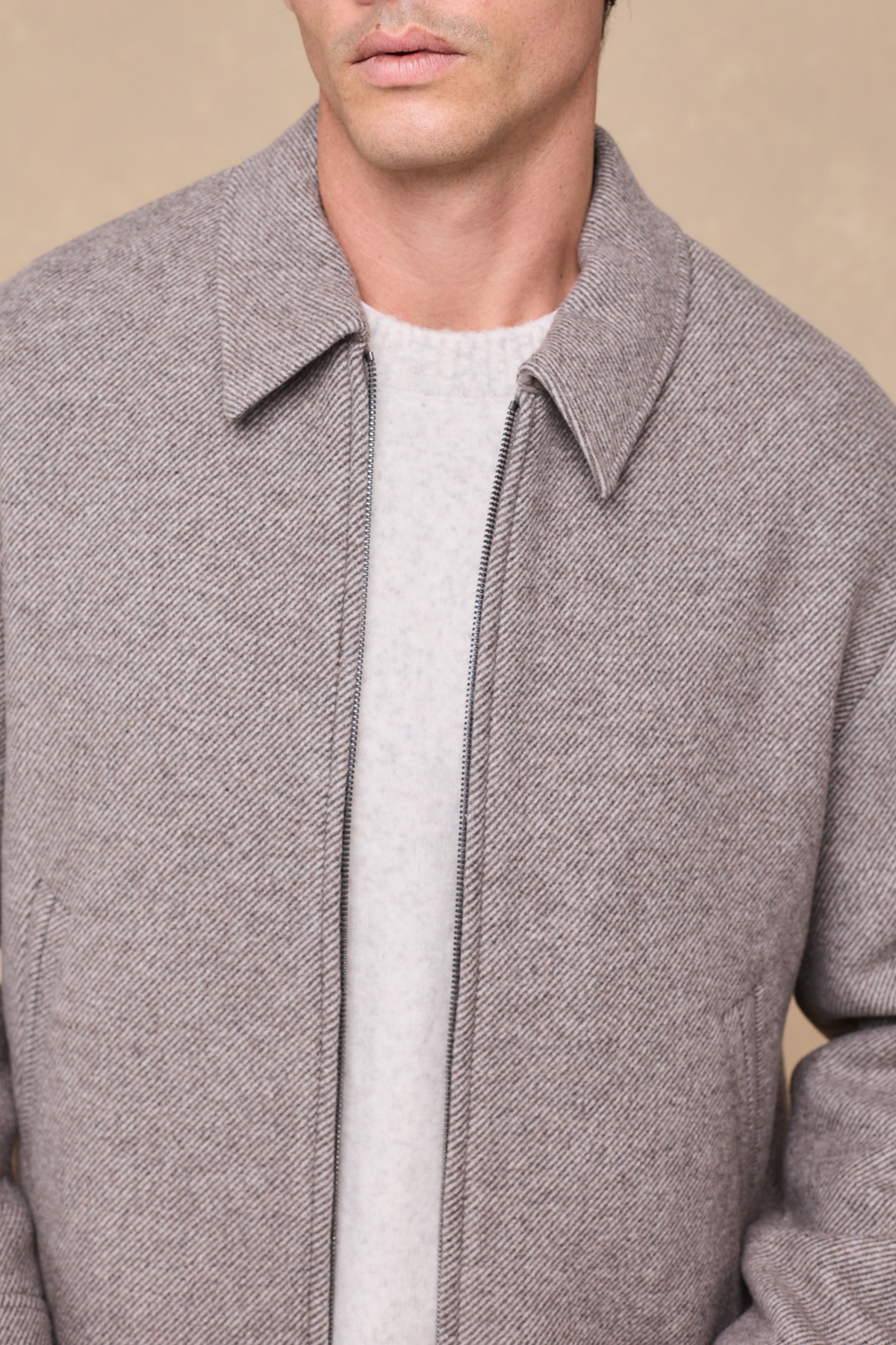 Alessio Blouson Jacket - Brown