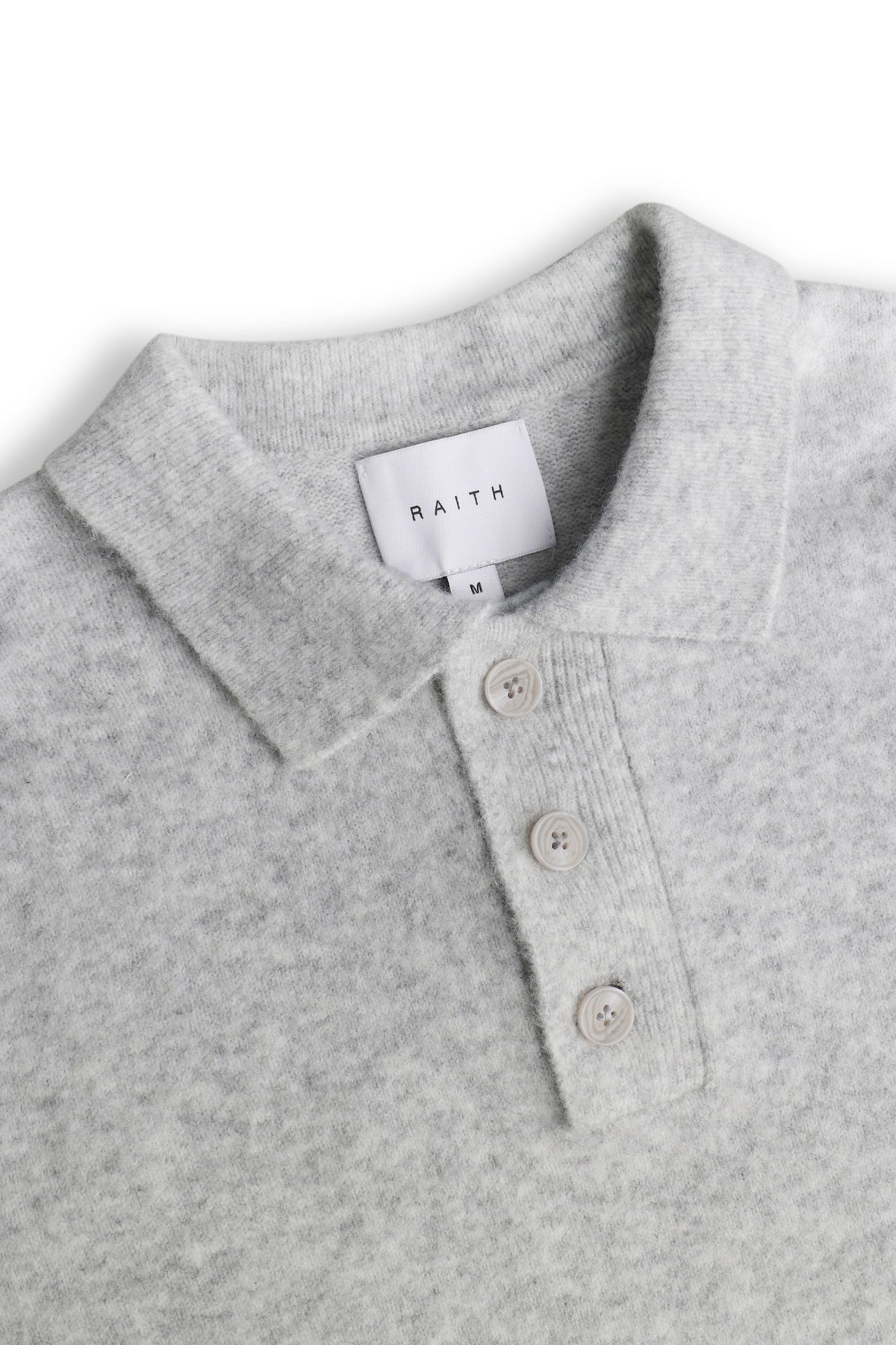 Otto Long Sleeve Polo - Grey Marl