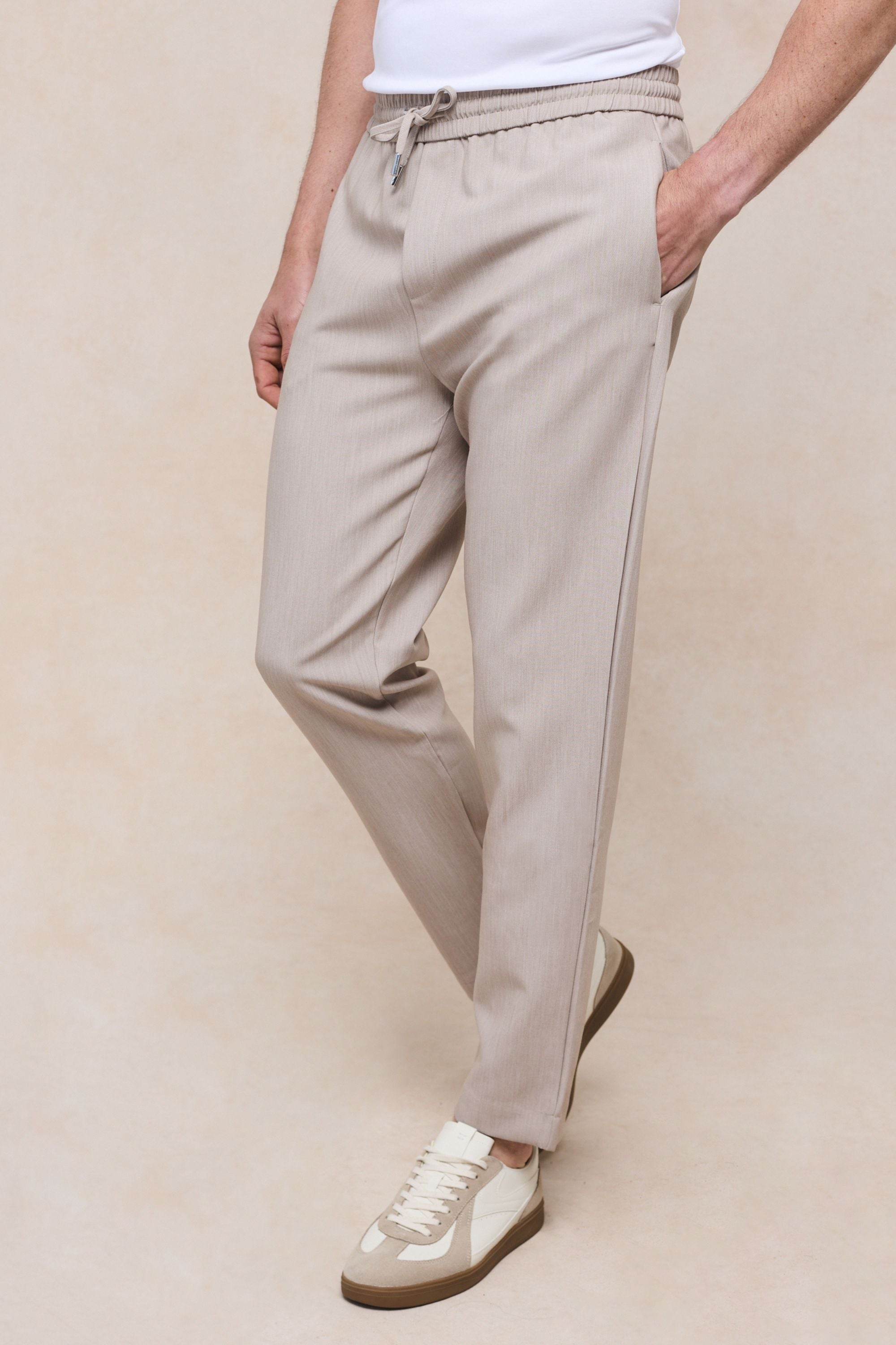 Emilio Everyday Tapered Broek - Zwart