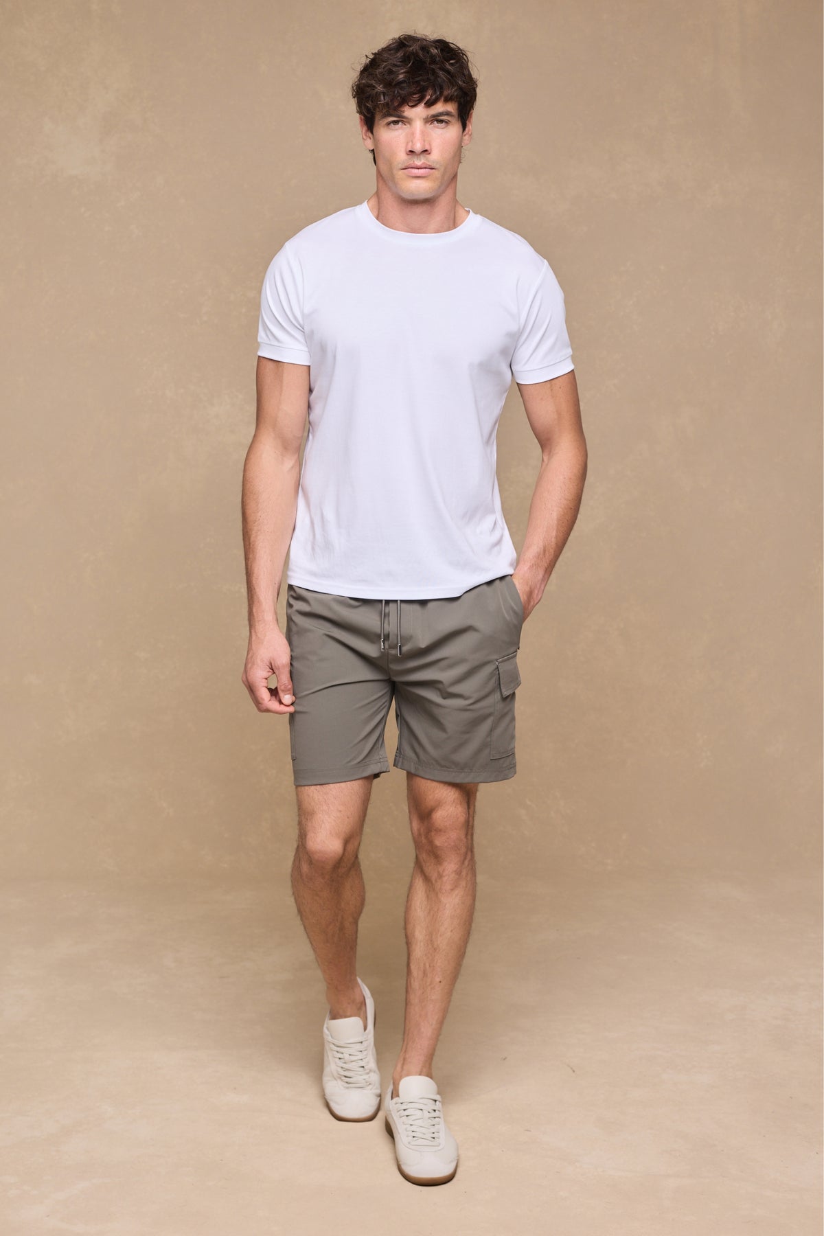 Milo Cargo Tech Shorts - Khaki