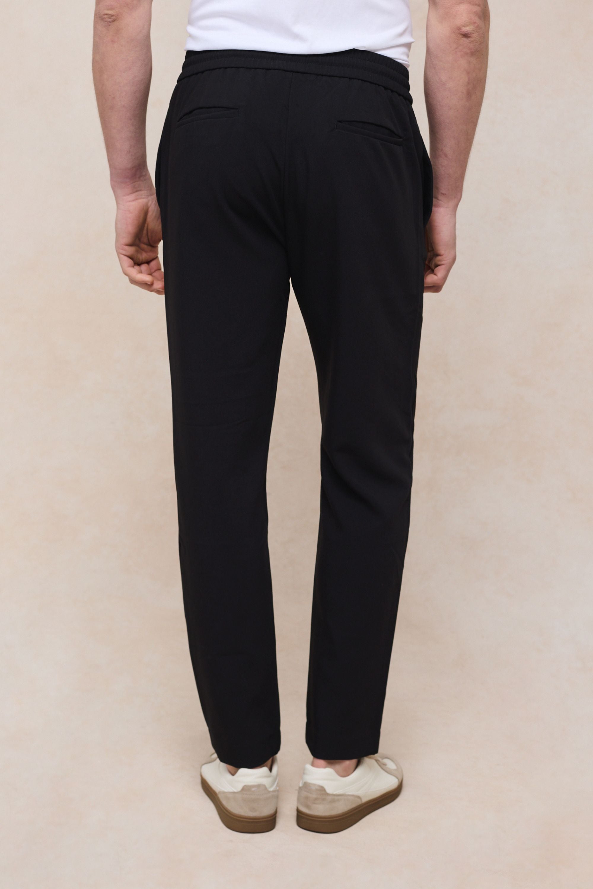 Emilio Everyday Tapered Broek - Zwart