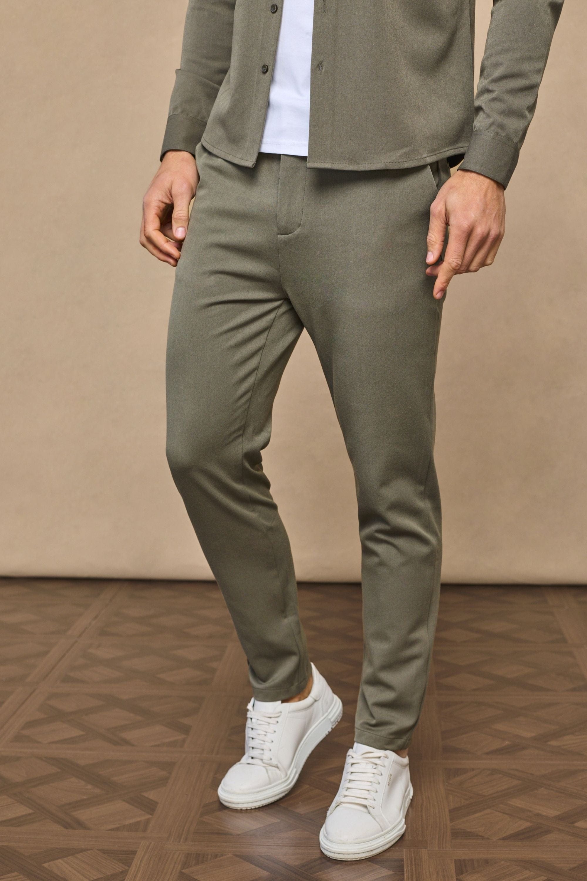 Hugo Everyday Tapered Broek - Donker Olijfgroen