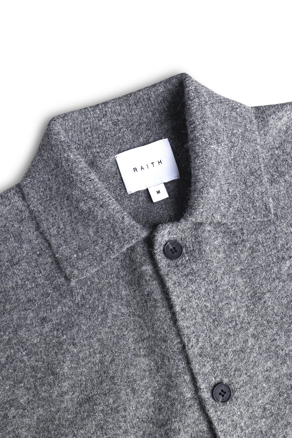Niles Boiled Button Thru Cardigan - Grey Marl