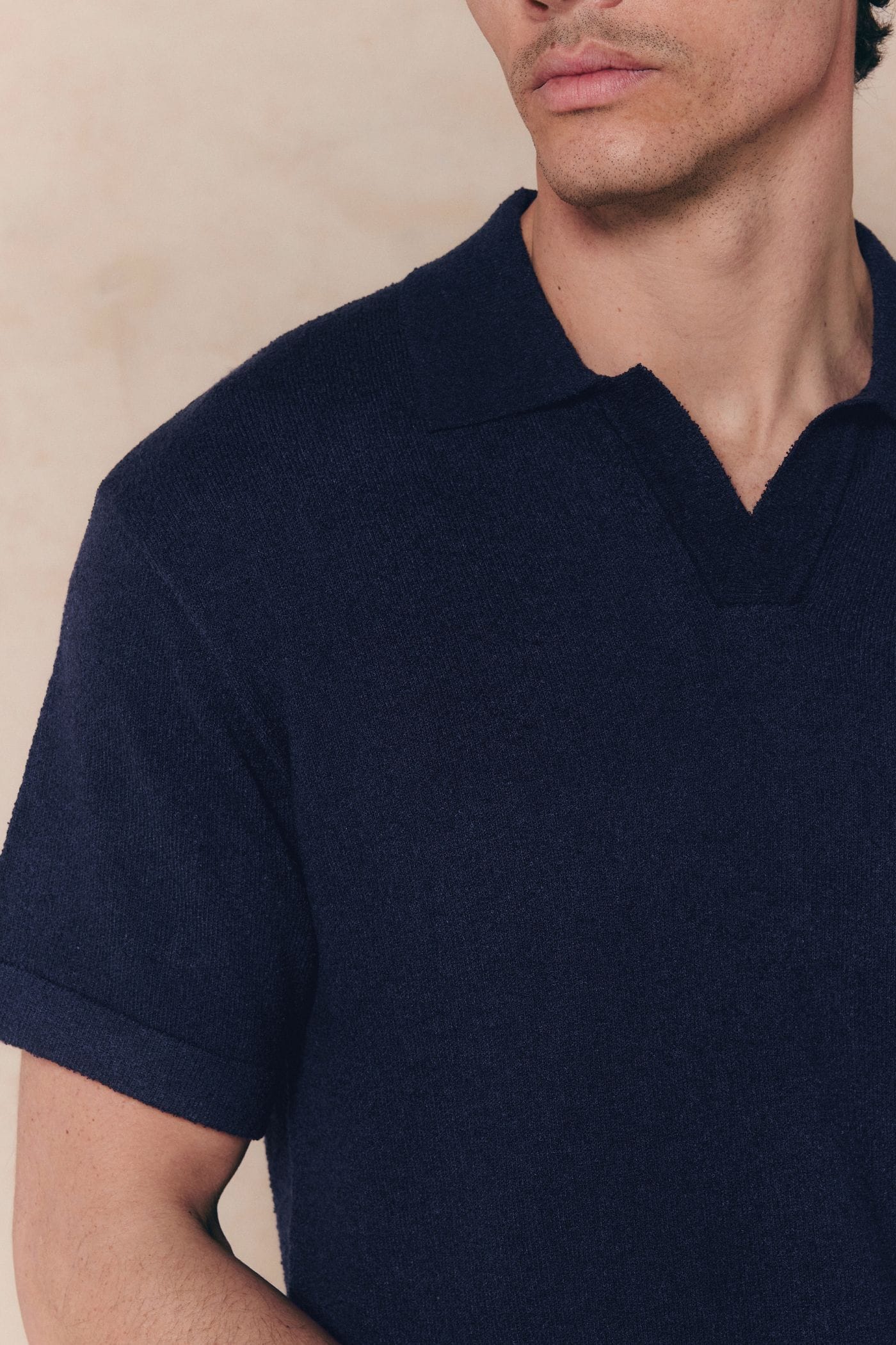 Miguel Boucle poloshirt - Marine