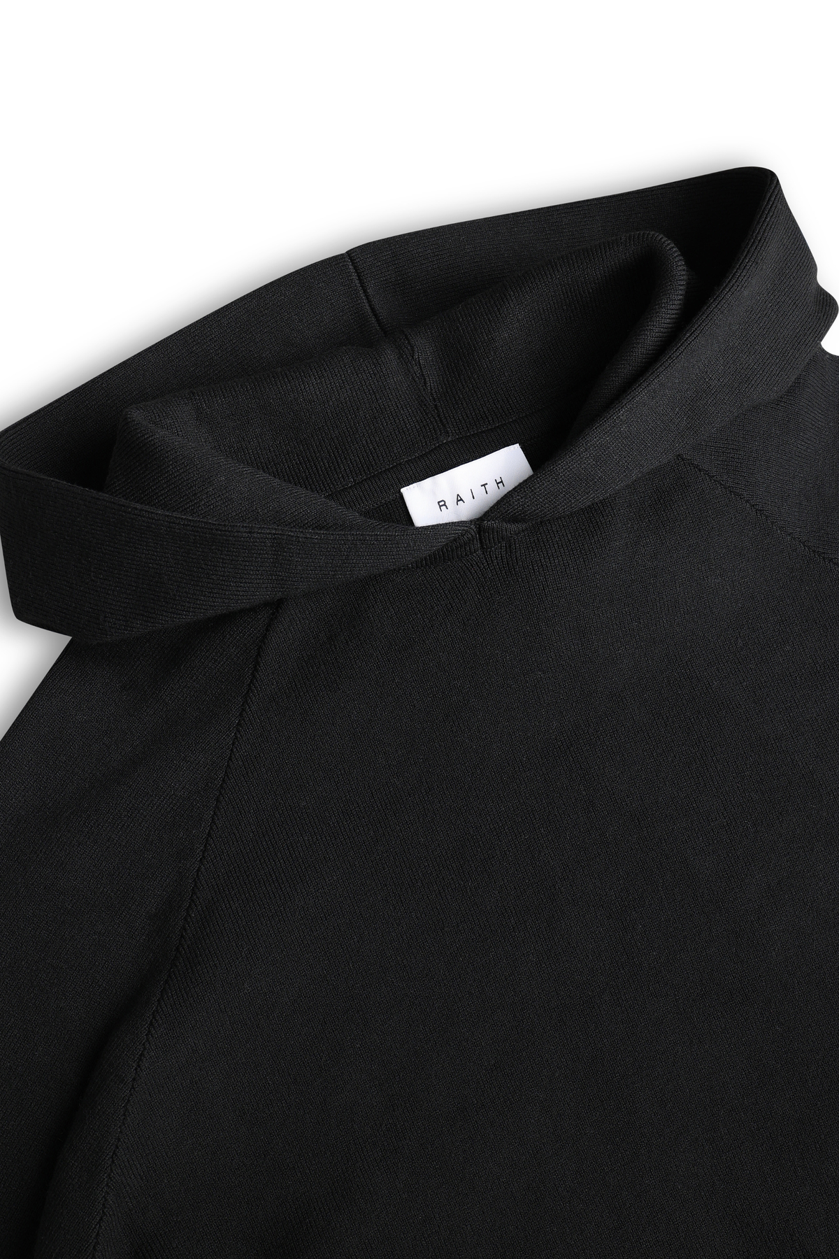 Theo gebreide hoodie - zwart