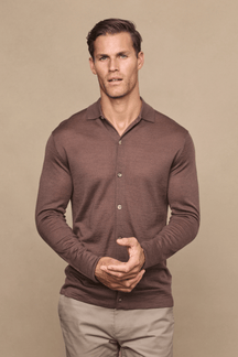 Edgar Fine Knit Shirt - Mocha