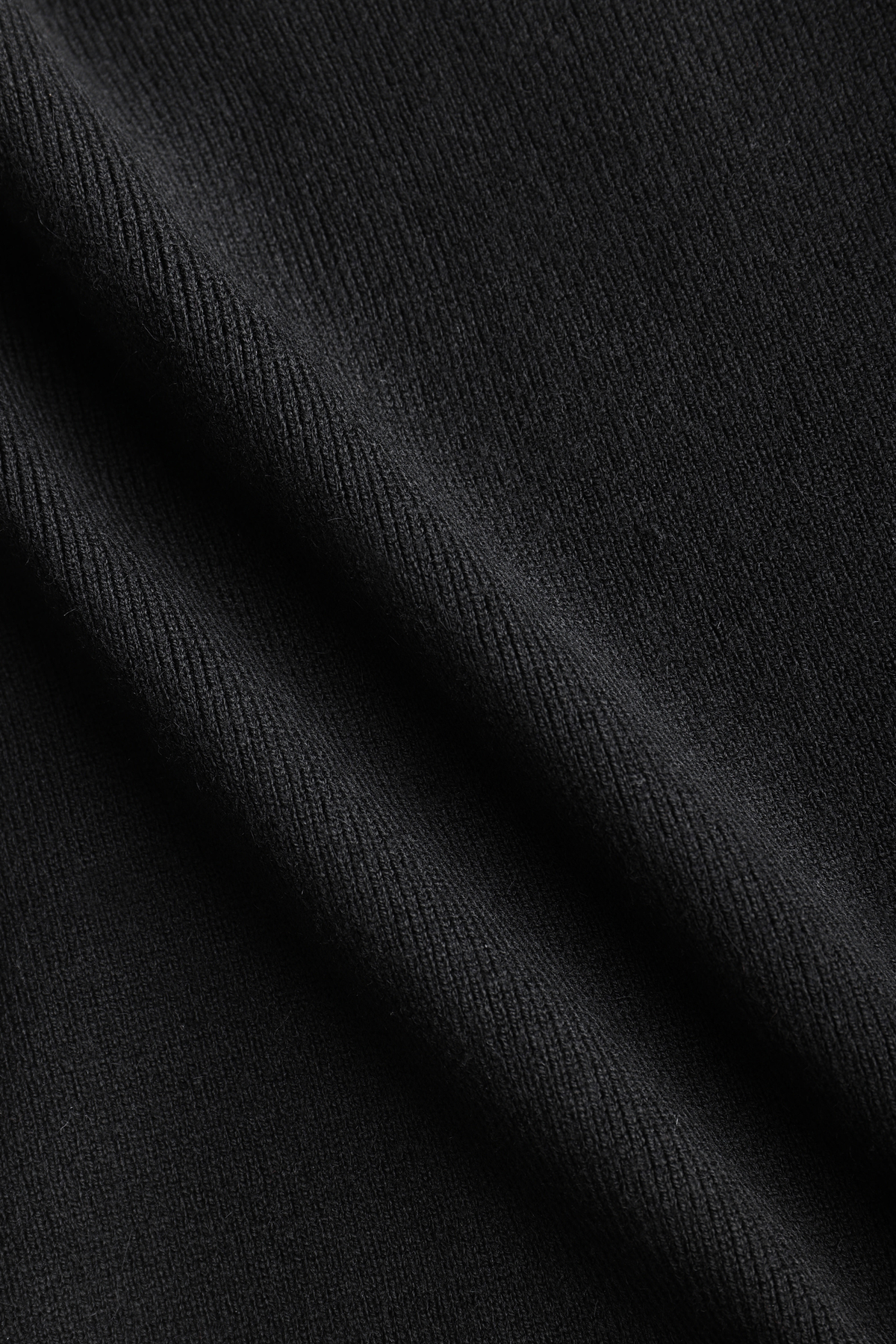 Theo gebreide hoodie - zwart