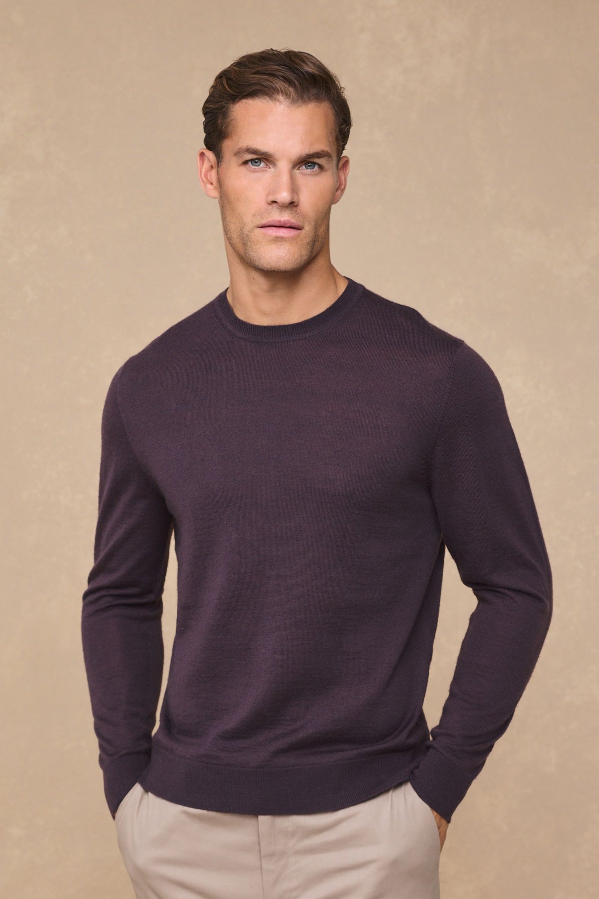 Rio Crew Neck Long Sleeve - Mauve