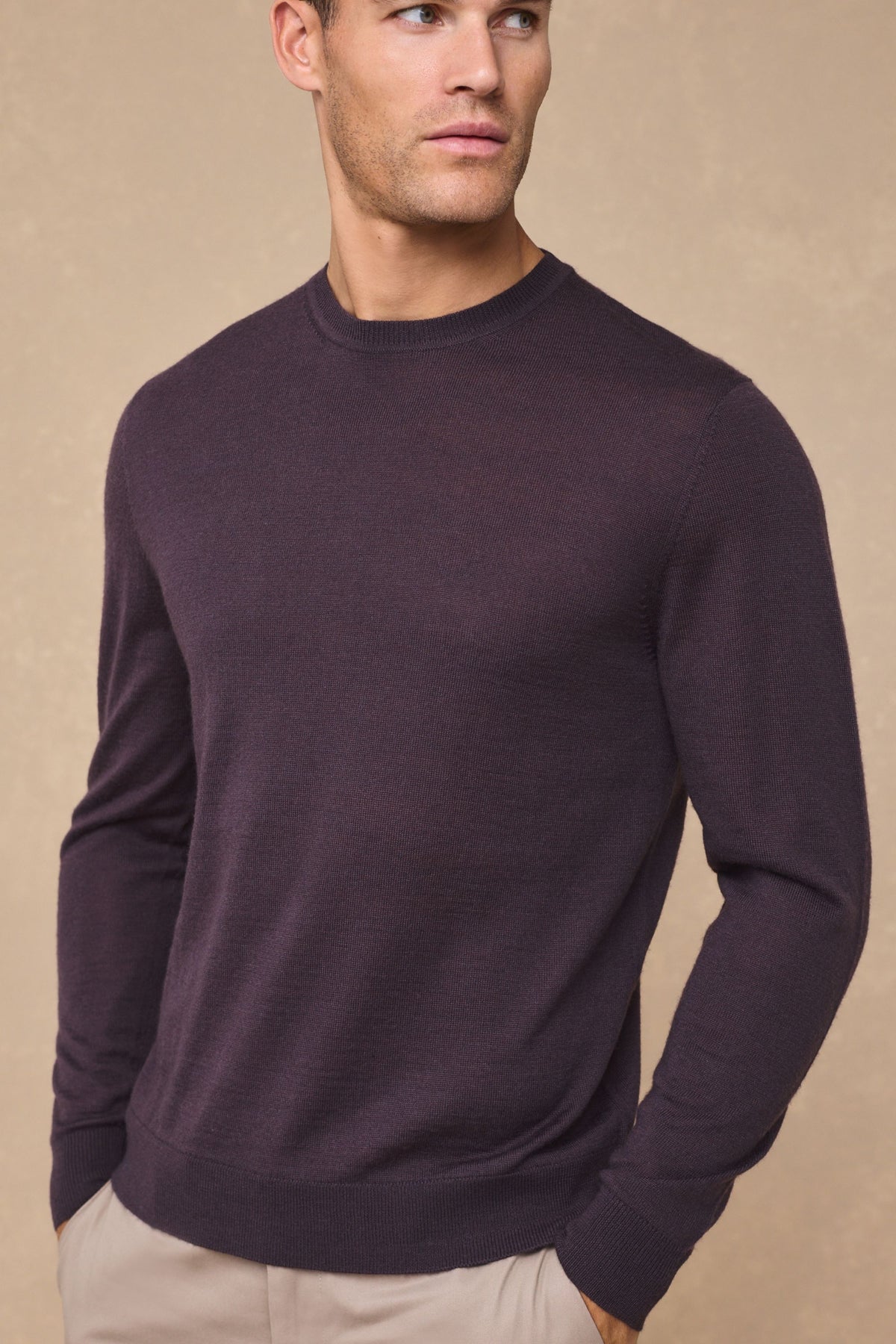 Rio Crew Neck Long Sleeve - Mauve