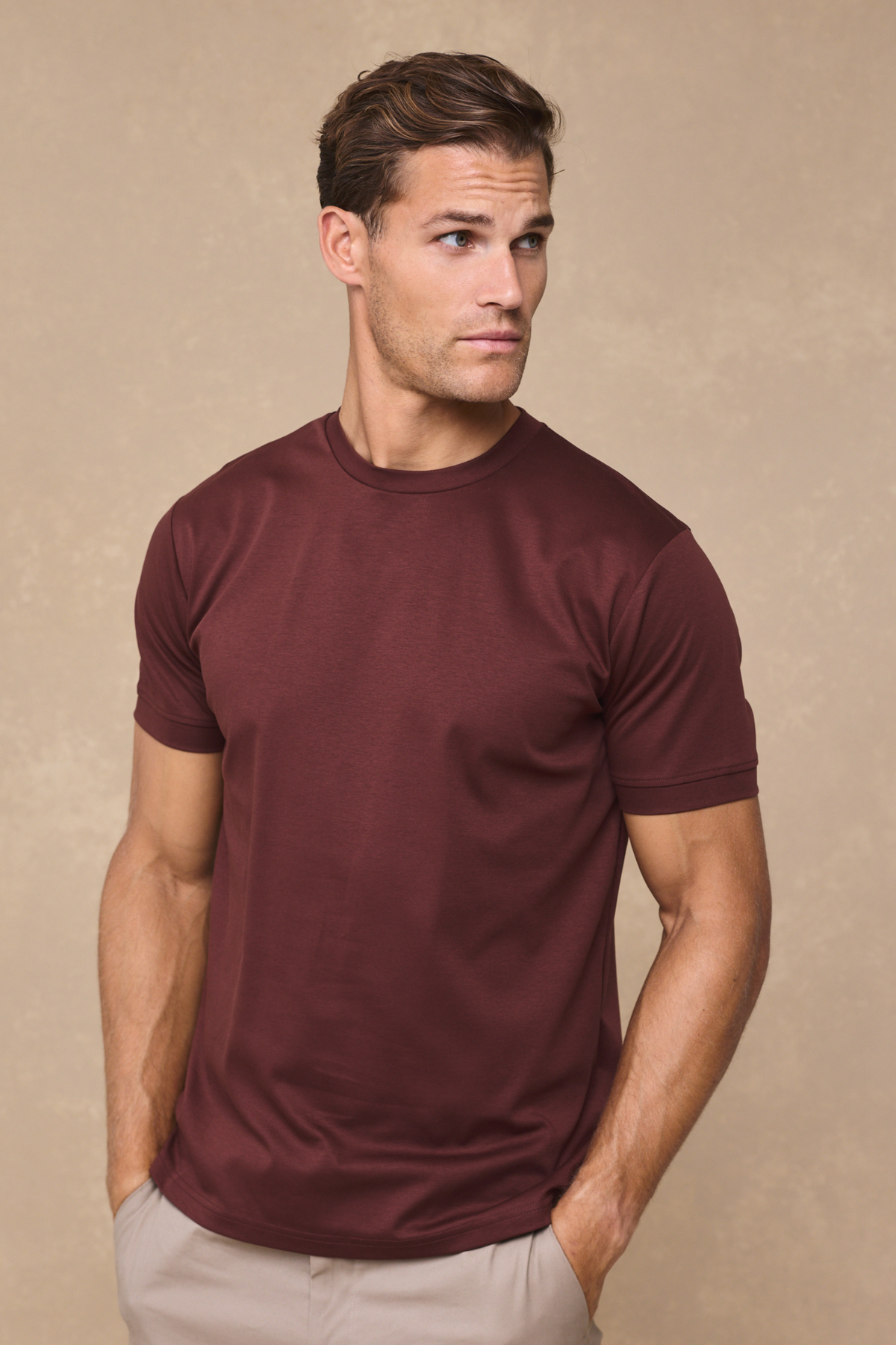 Luxe Mercerised T-Shirt - Rust