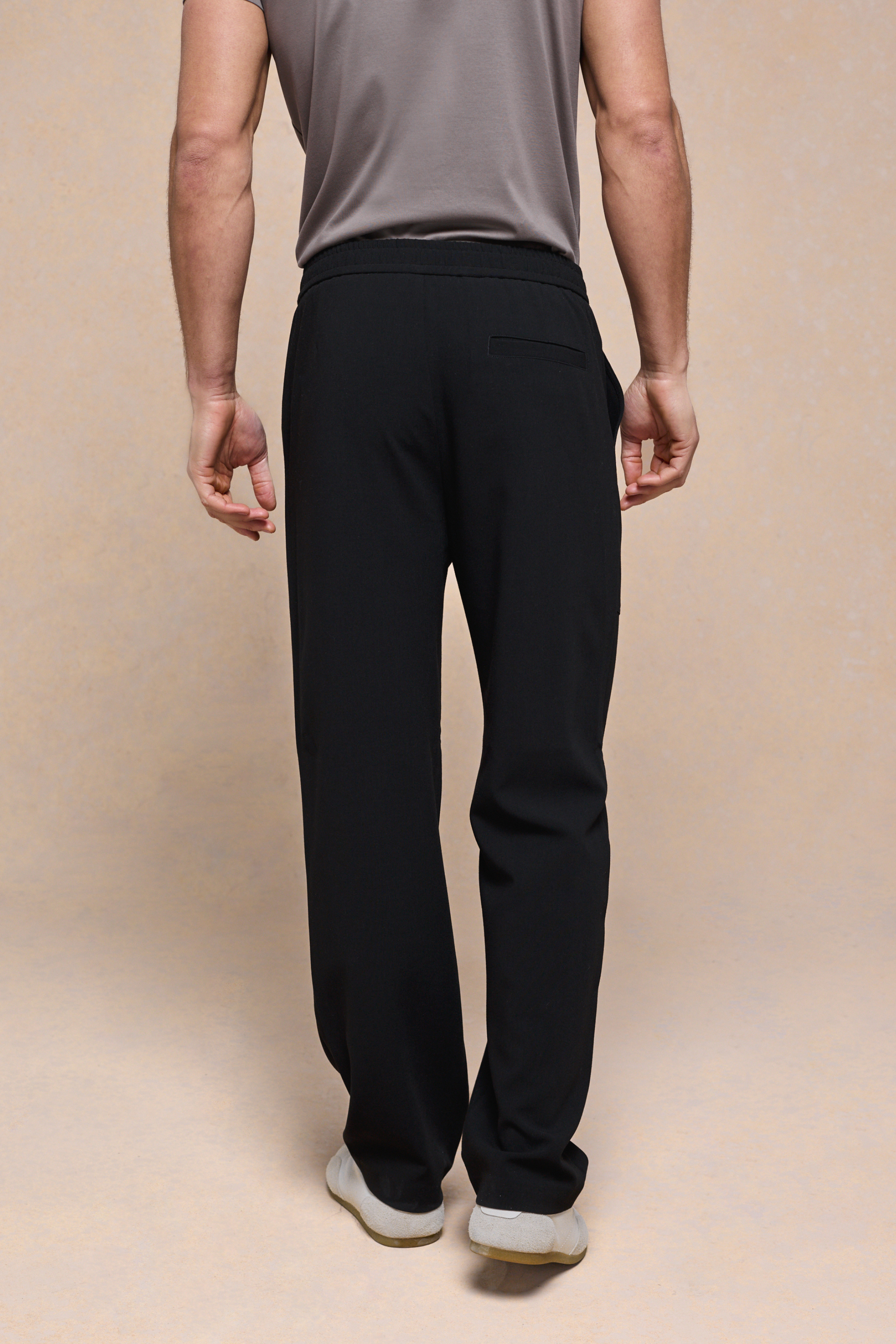 Julien Relaxed Pantalon met Panelen - Zwart