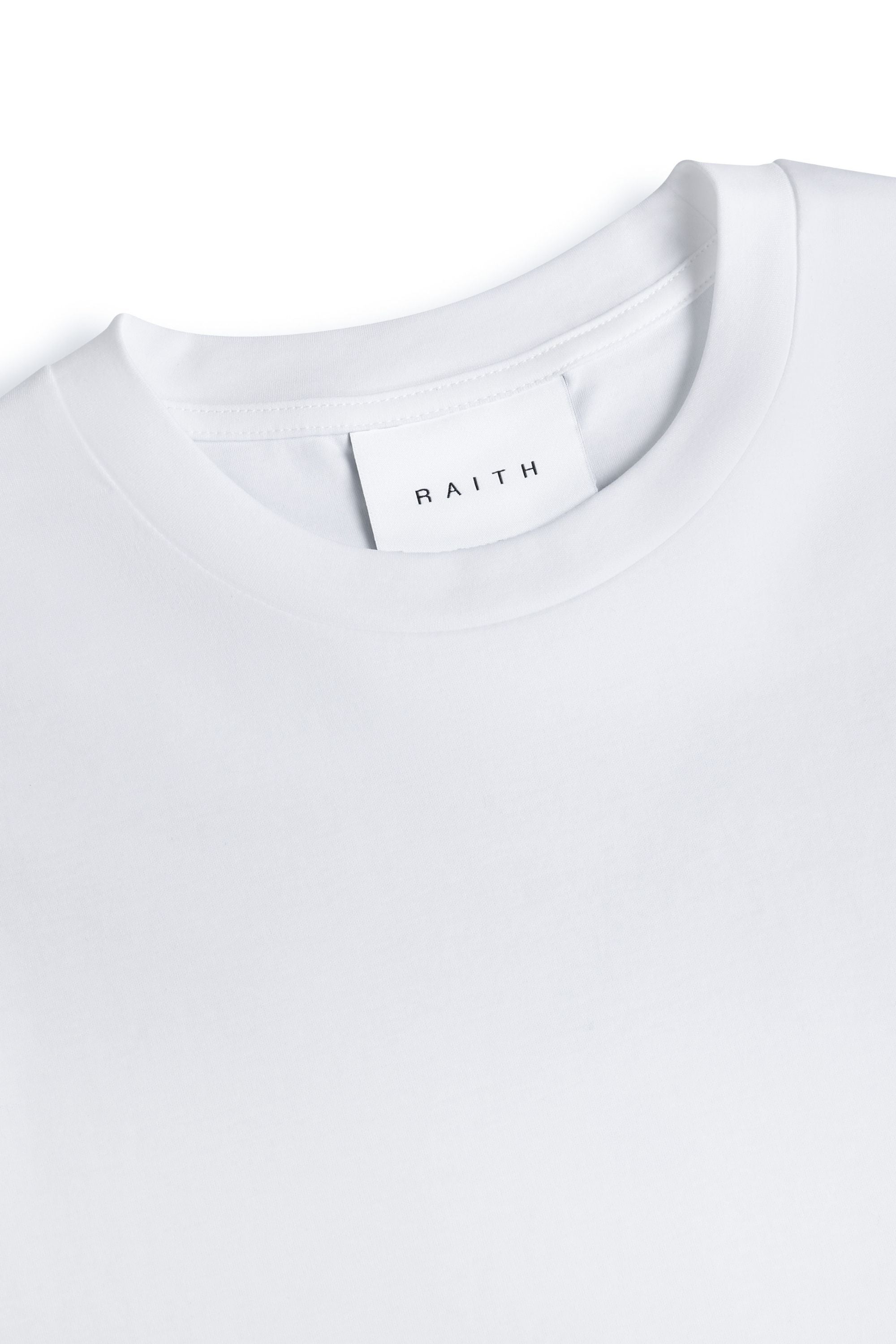 Luxe gemerceriseerd T-shirt - Wit