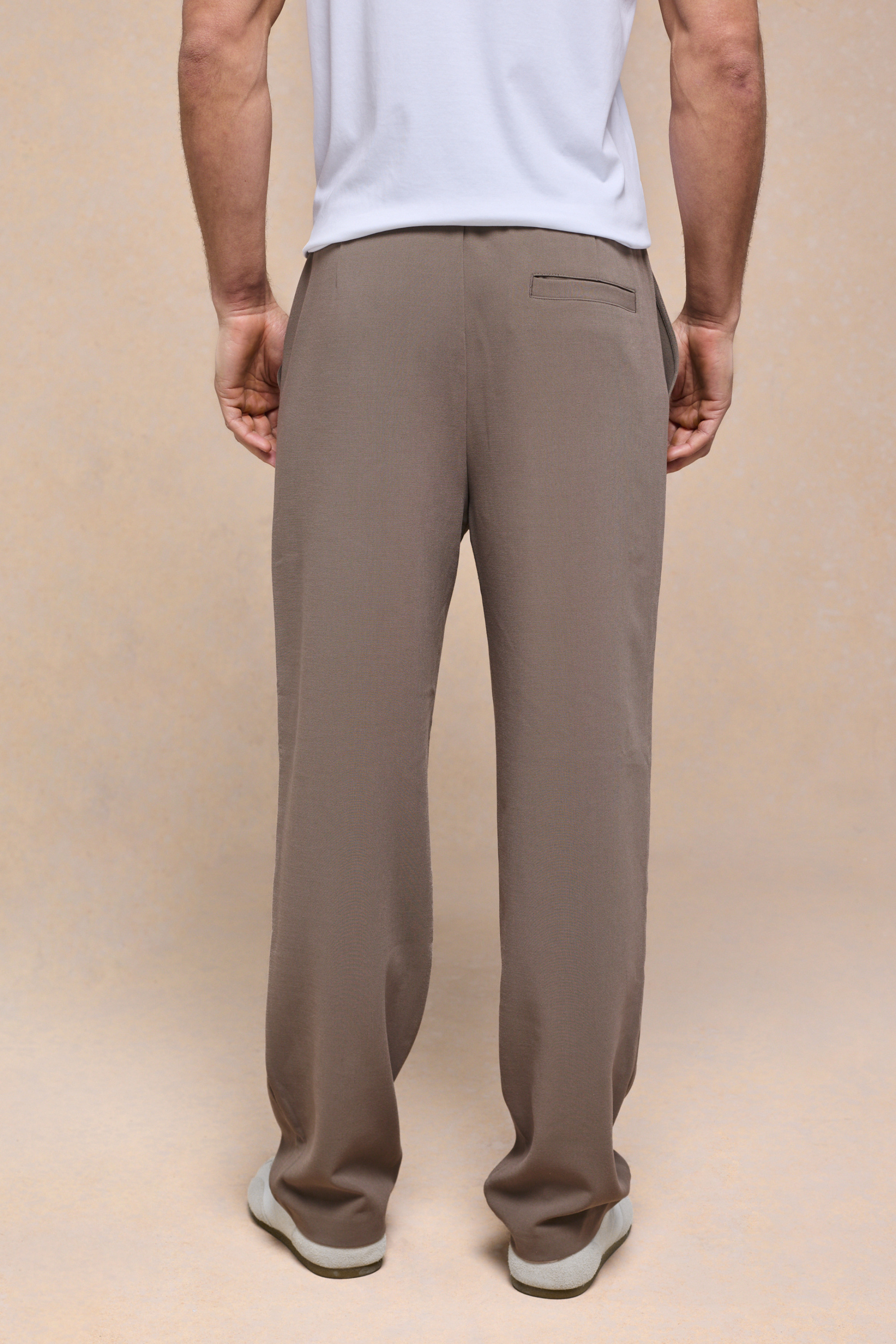 Julien Relaxed Pantalon met Panelen - Olijfgroen