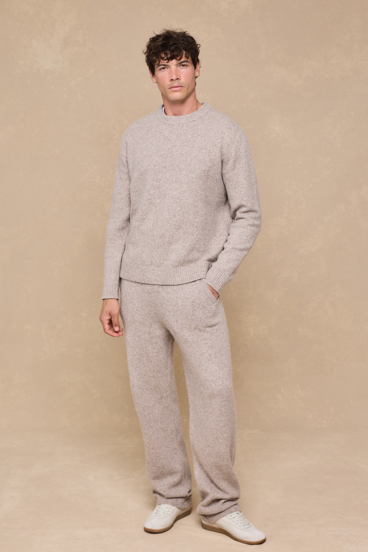 Hayes Crew Neck Jumper - Oatmeal