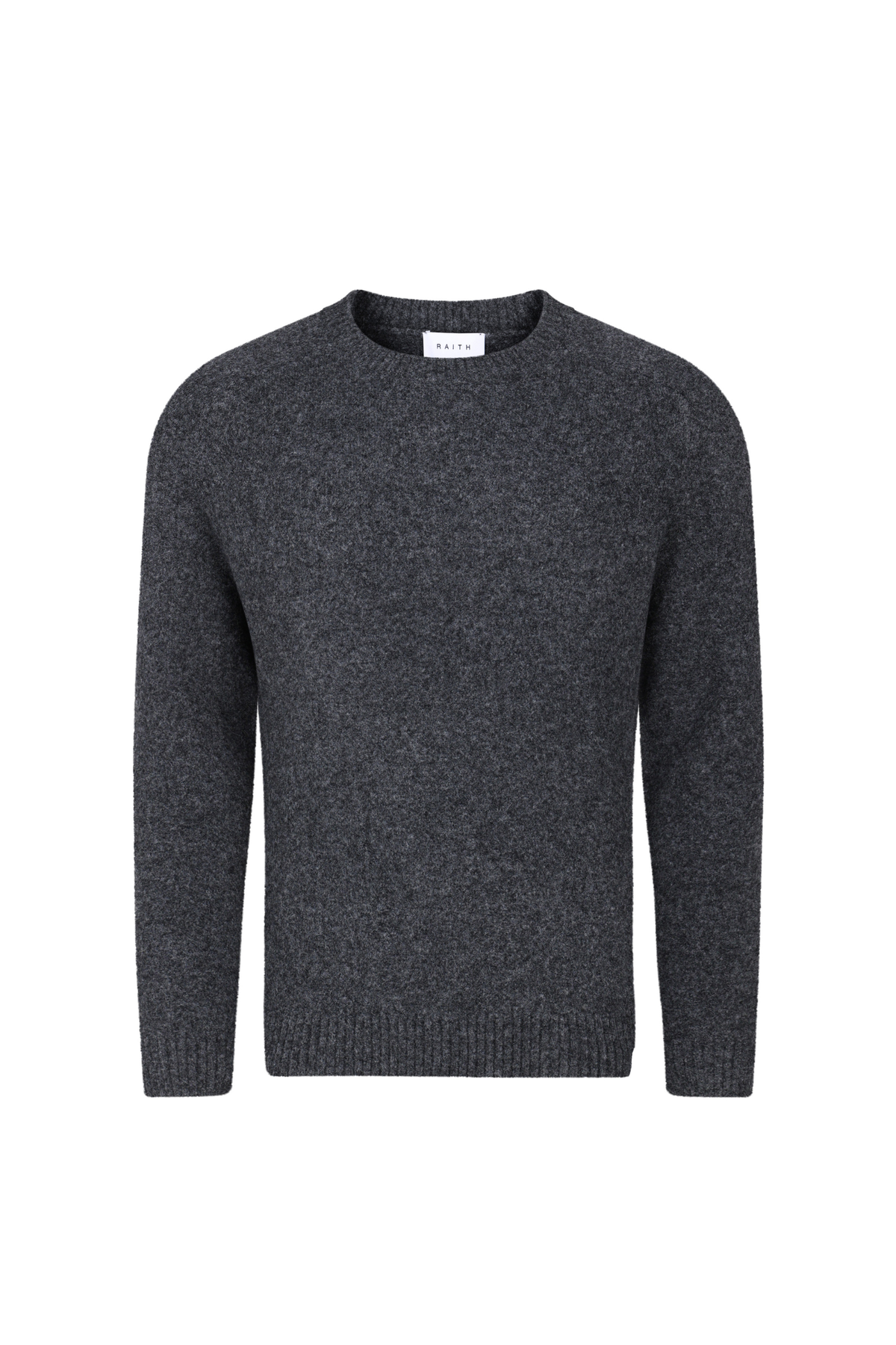 Mikkel Speckled Crew Neck Jumper - Charcoal Marl