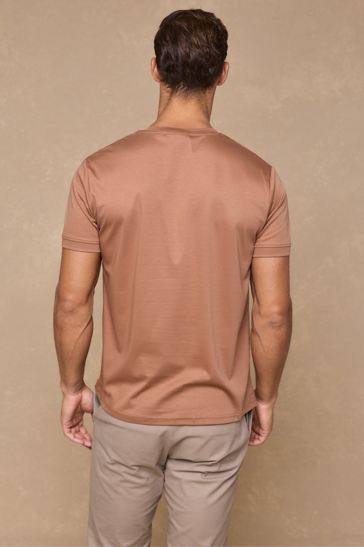 Luxe Mercerised T-Shirt - Rust Orange