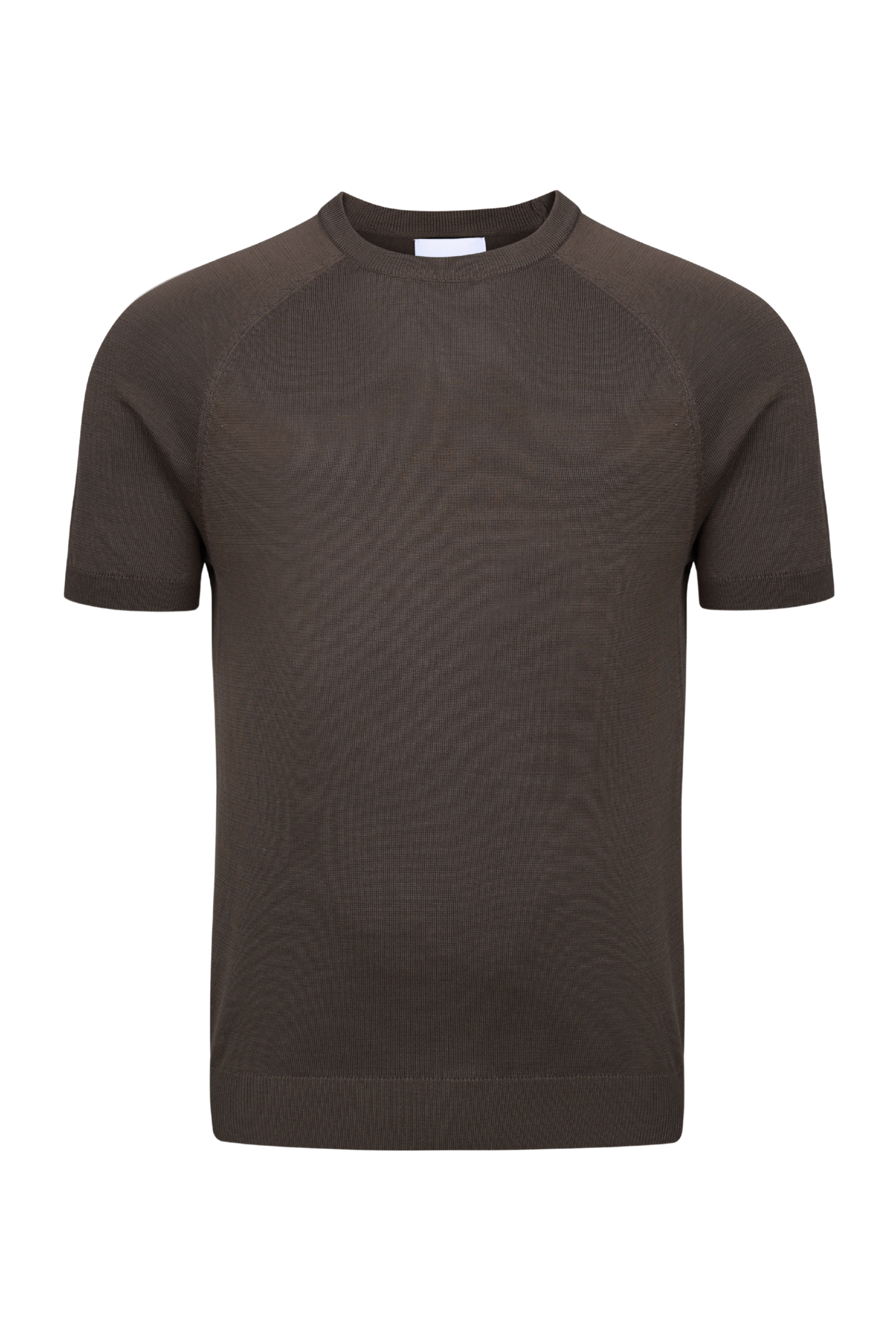 Riera gebreid T-shirt met ronde hals - Bruin