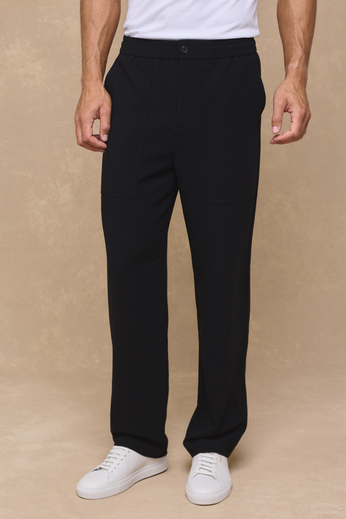 Julien Relaxed Panelled Trouser - Black