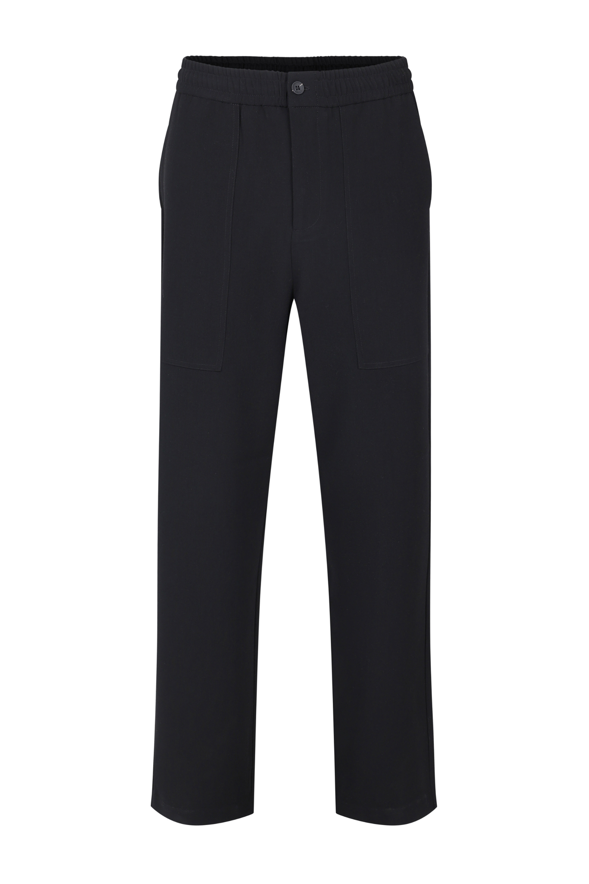 Julien Relaxed Pantalon met Panelen - Zwart