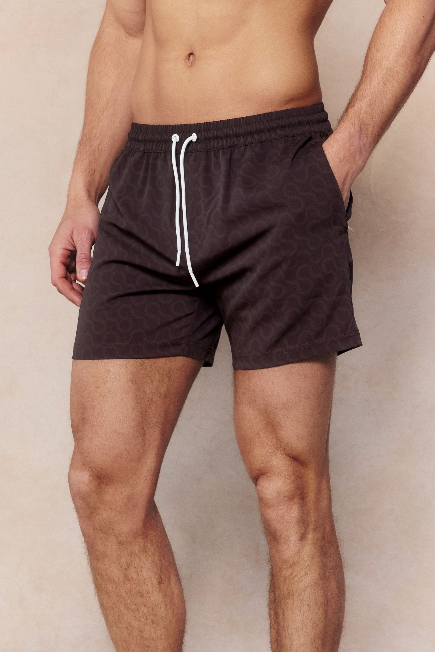 Brezza Wave Swim Short - Brown/Light Brown