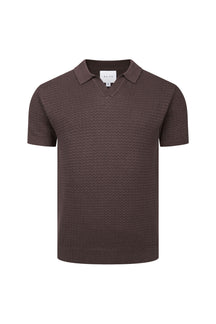 Rapha Cotton Knit Polo - Brown