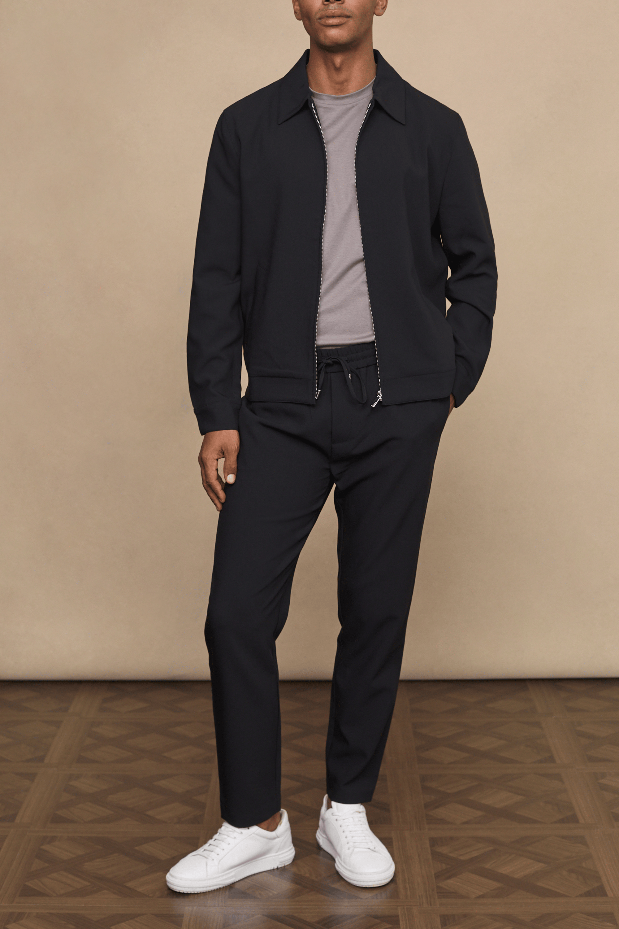 Emilio Everyday Tapered Broek - Zwart