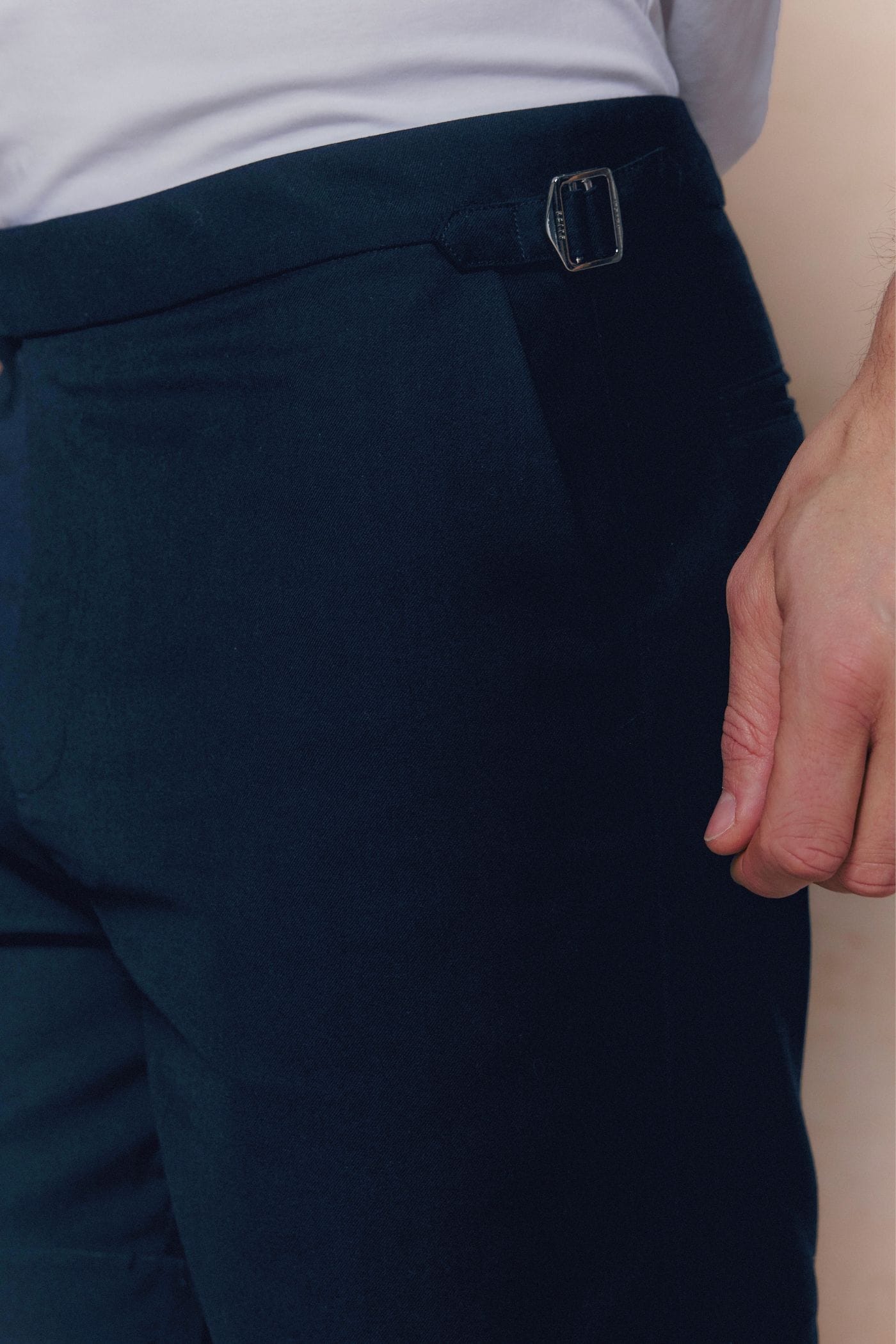Jasper getailleerde korte broek - Marineblauw