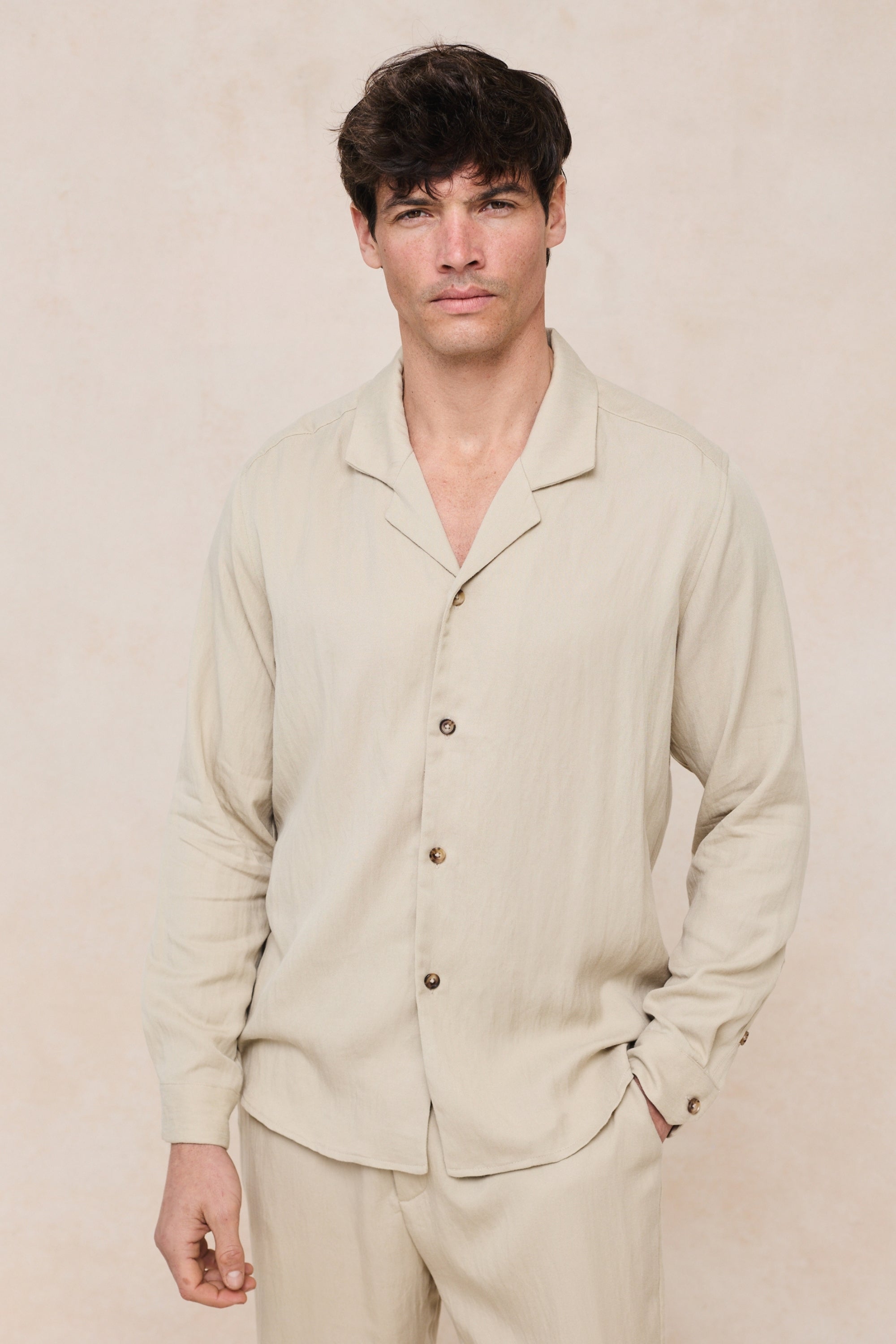 Sergio overhemd - Beige