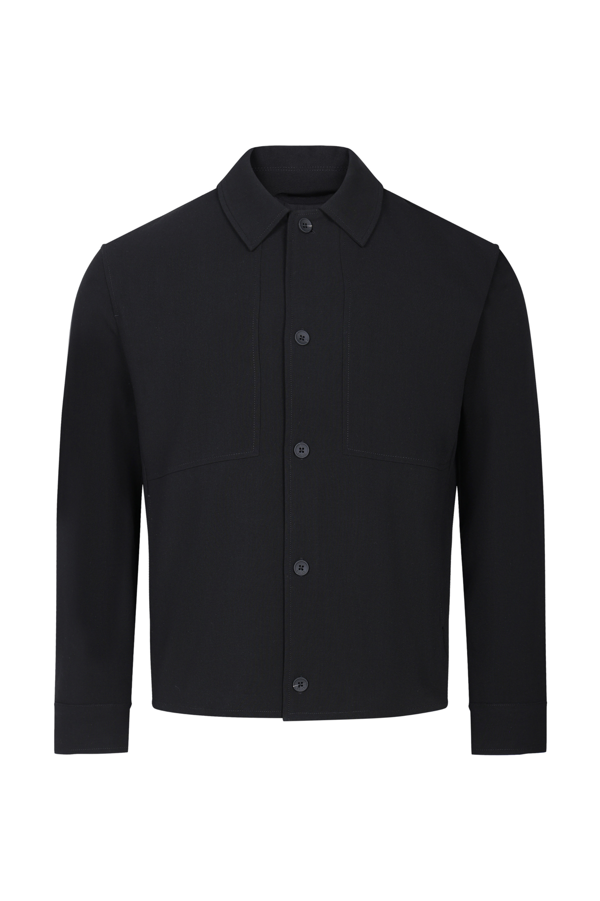 Julien Relaxed Panelled Jacket - Zwart