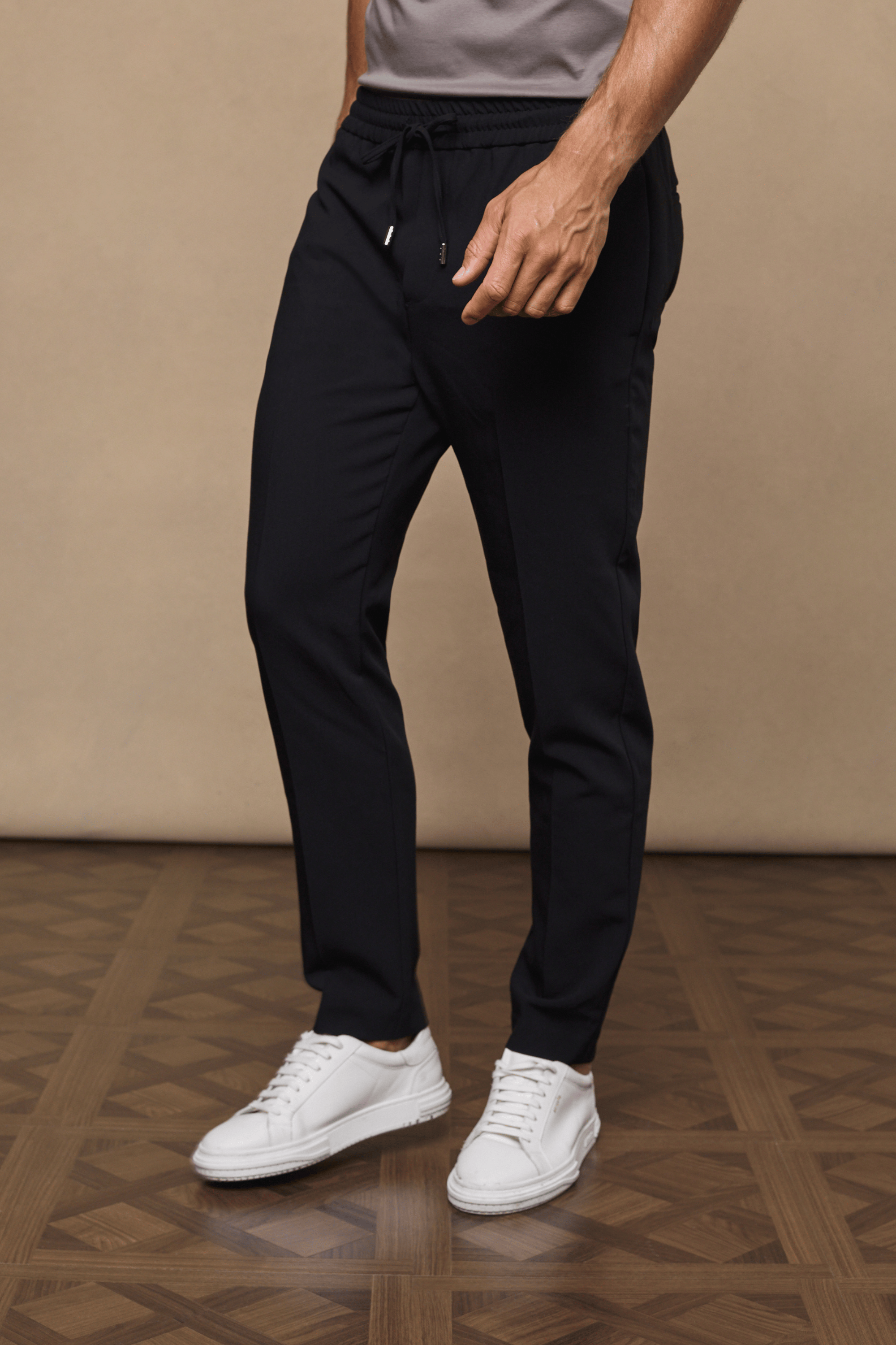 Emilio Everyday Tapered Broek - Zwart
