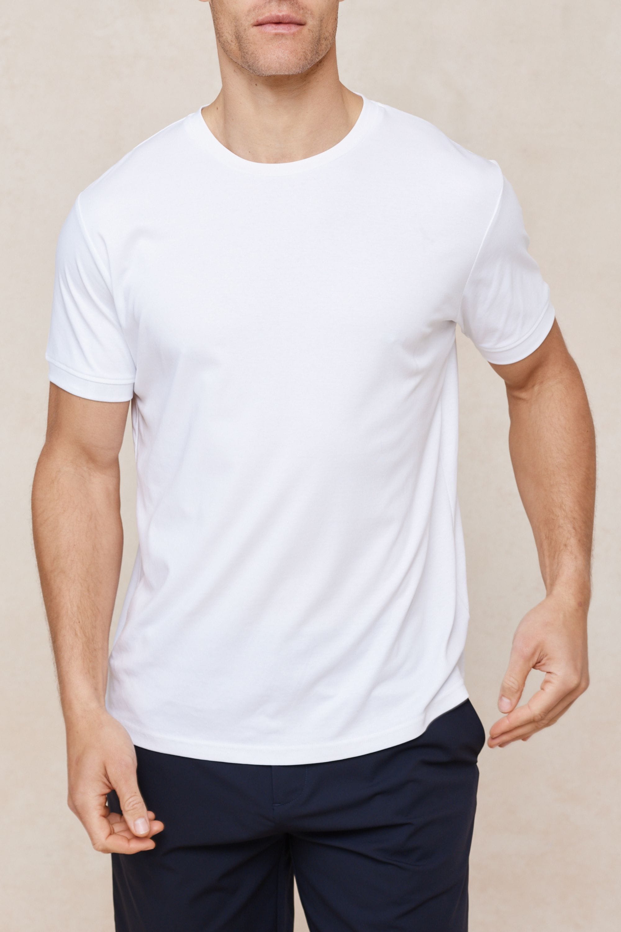 Luxe Mercerised T-Shirt - White