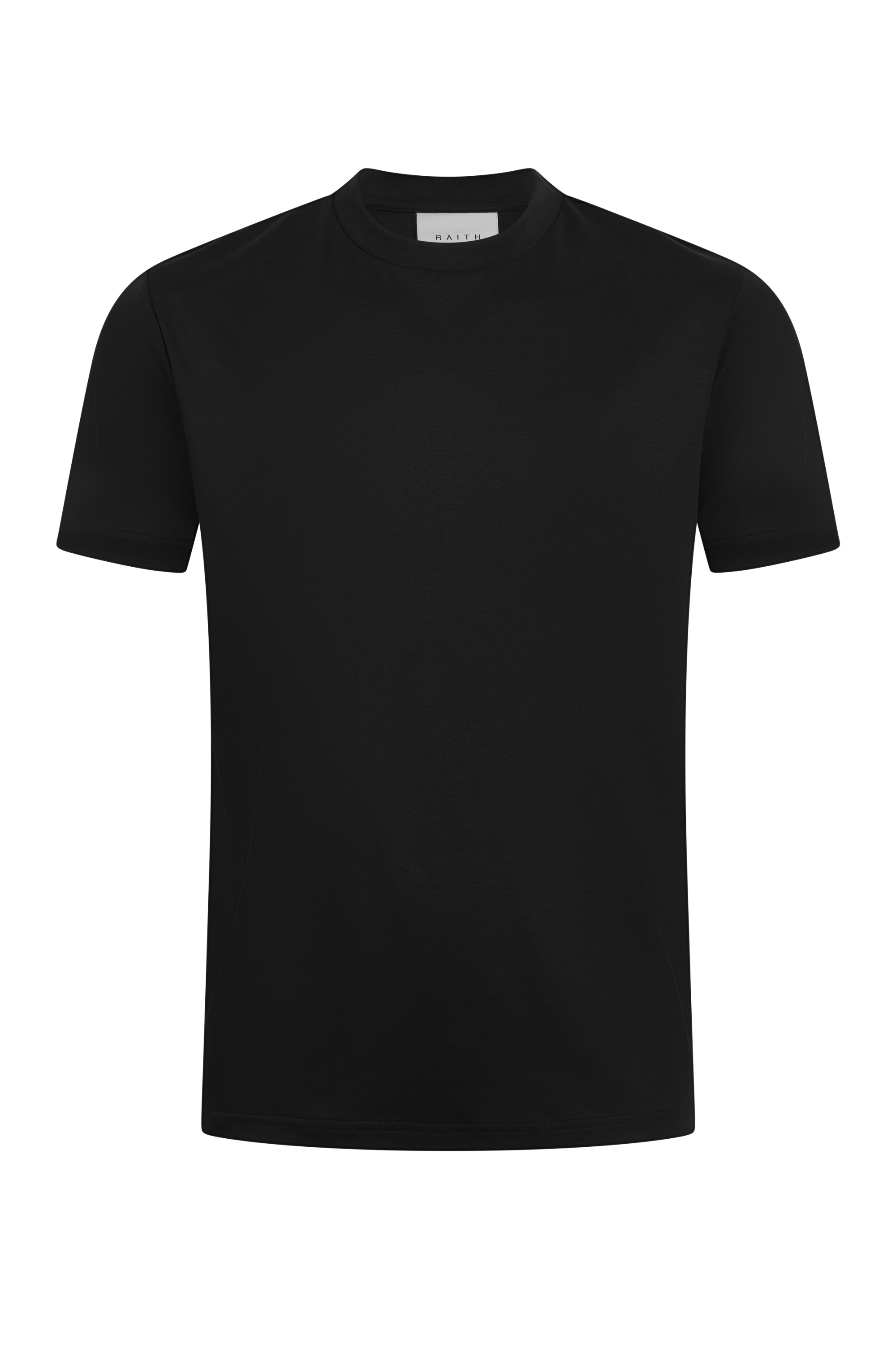 Luxe gemerceriseerd T-shirt - Zwart