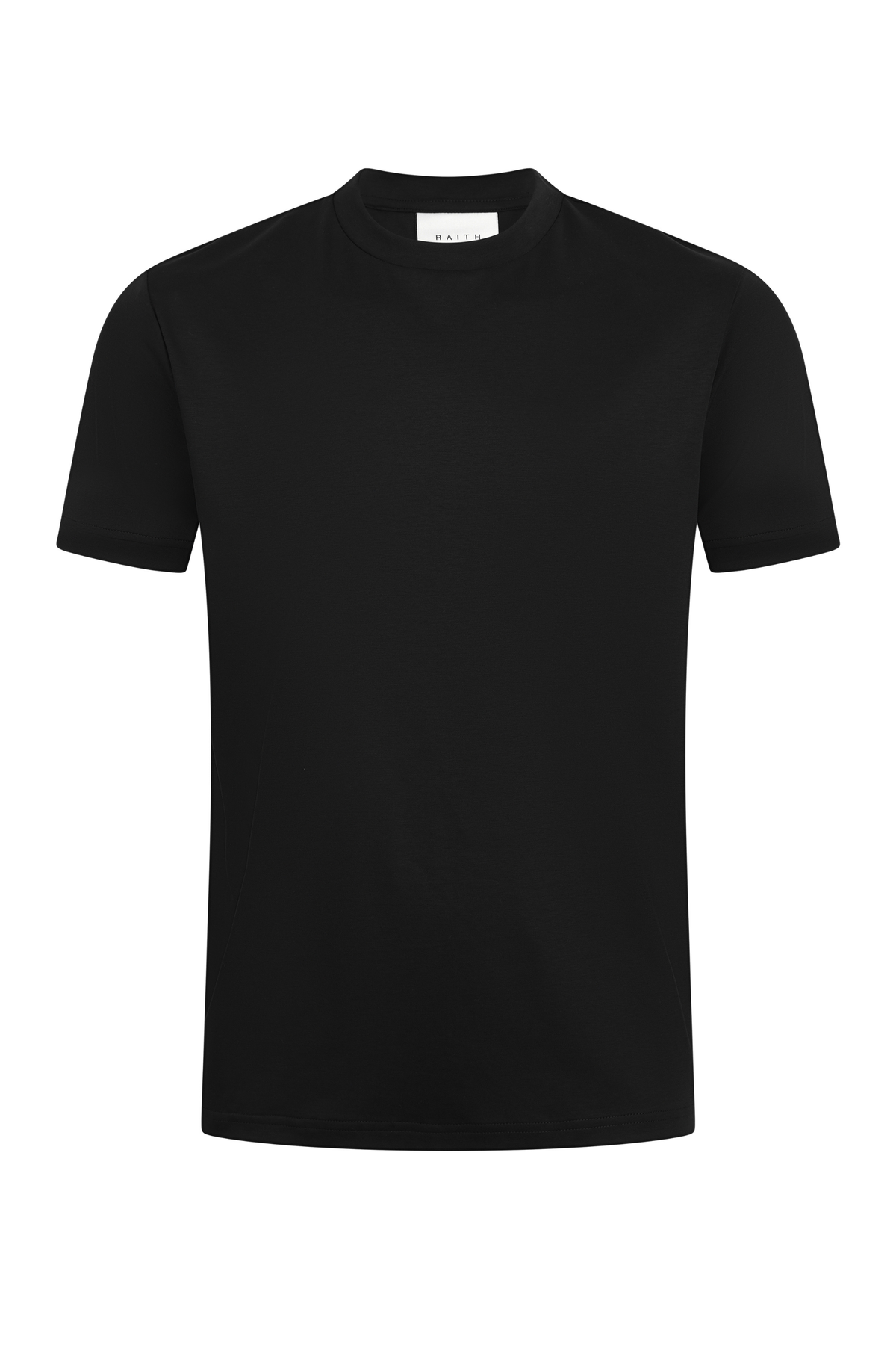 Luxe gemerceriseerd T-shirt - Zwart