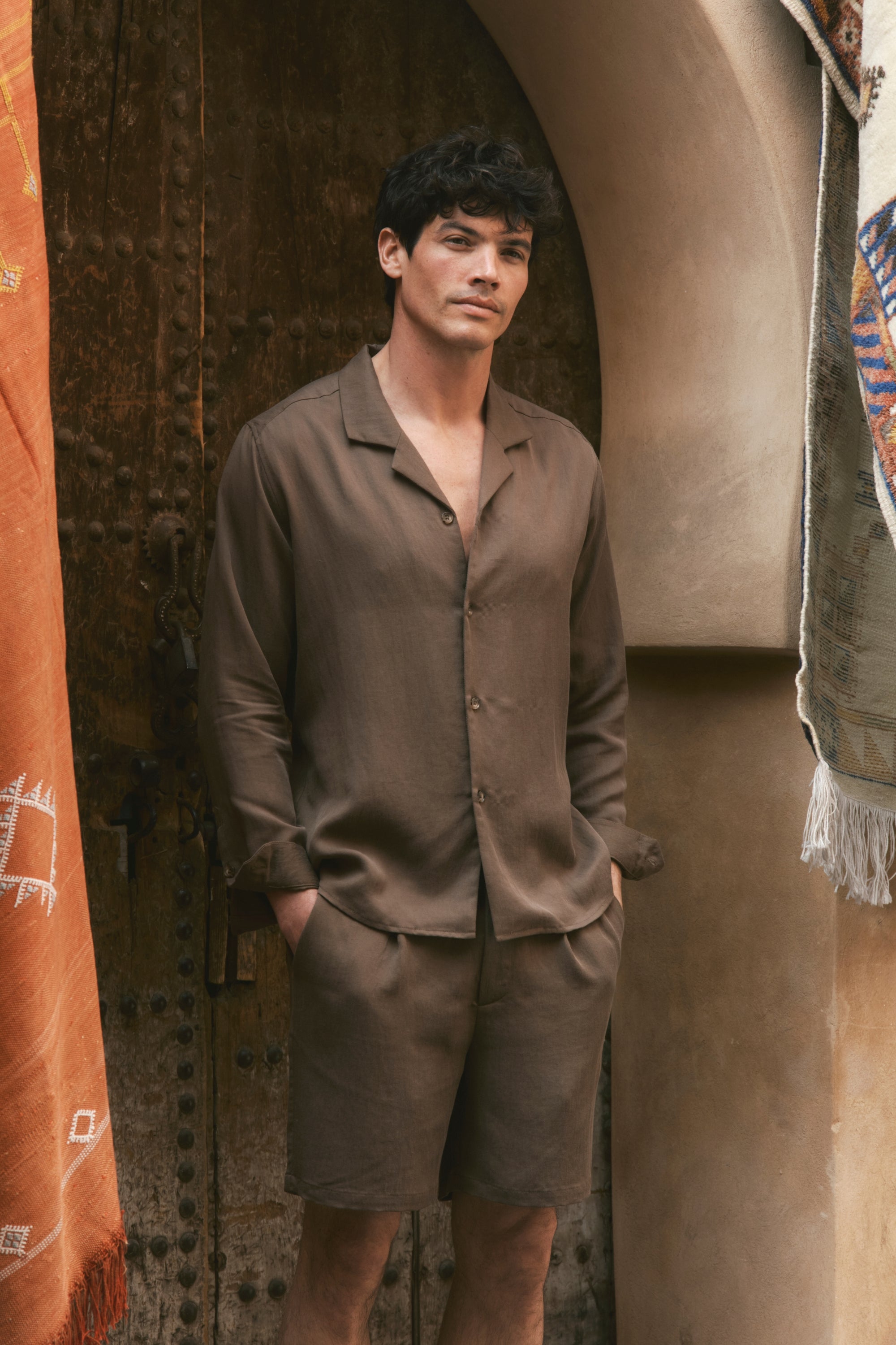 Sergio-shirt - Bruin