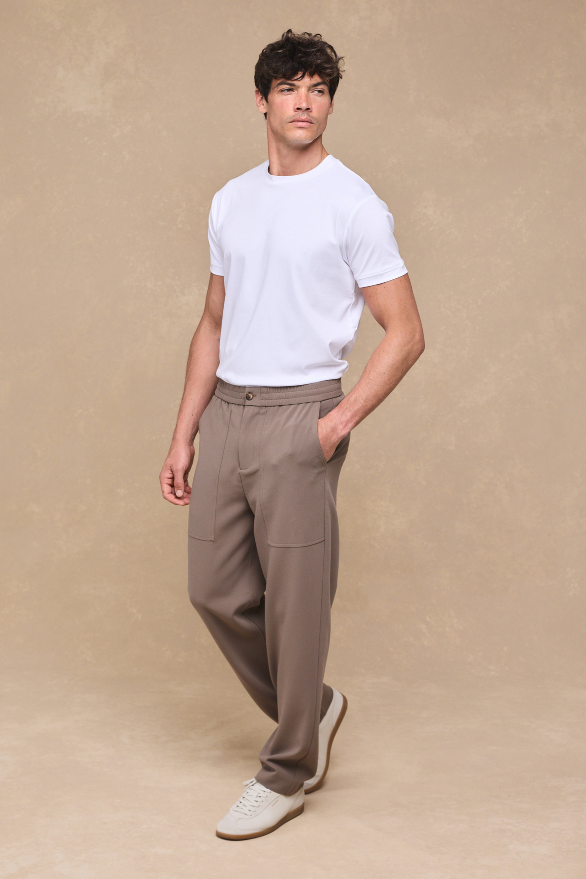 Julien Relaxed Panelled Trouser - Olive