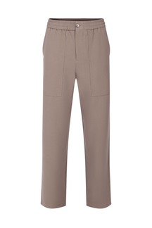 Julien Relaxed Pantalon met Panelen - Olijfgroen