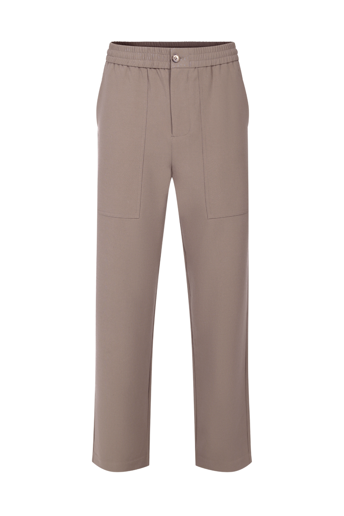 Julien Relaxed Pantalon met Panelen - Olijfgroen