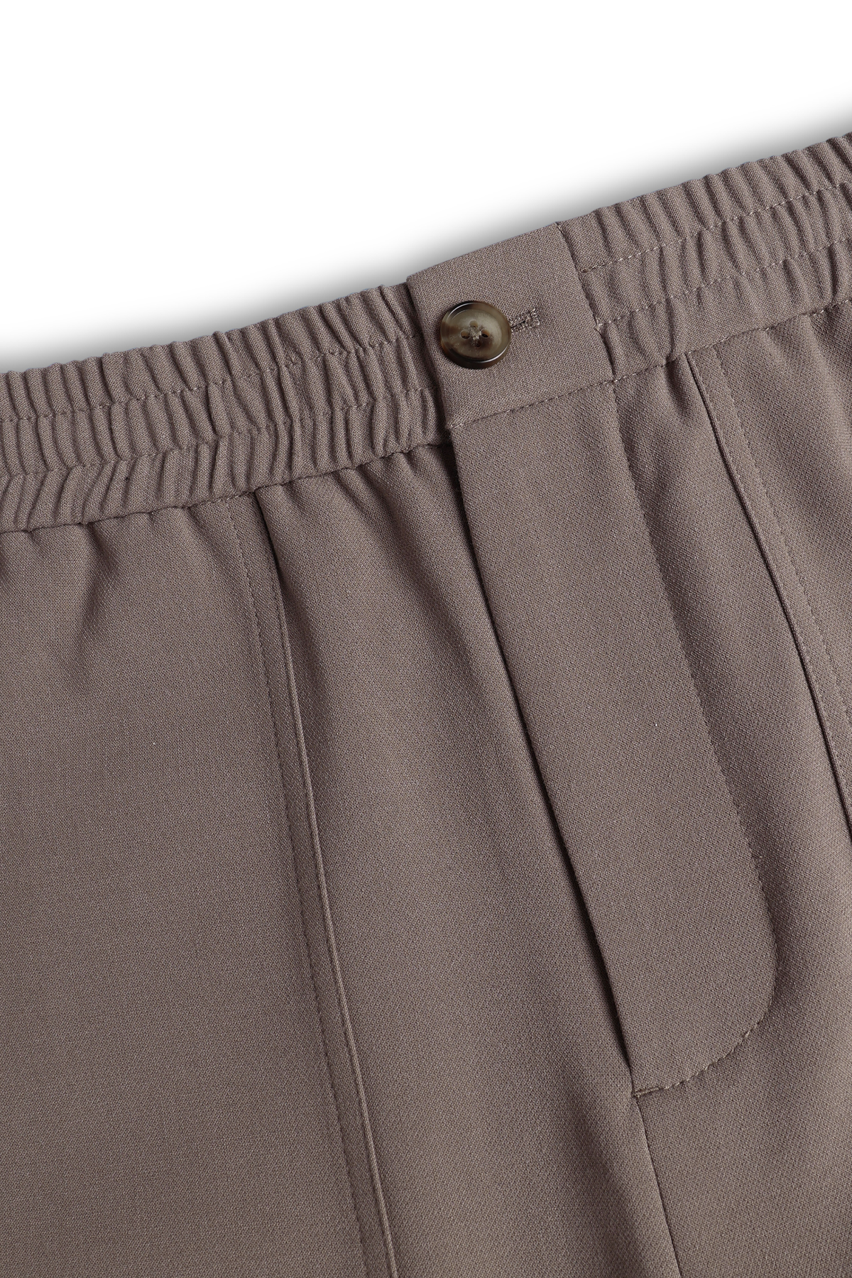 Julien Relaxed Pantalon met Panelen - Olijfgroen