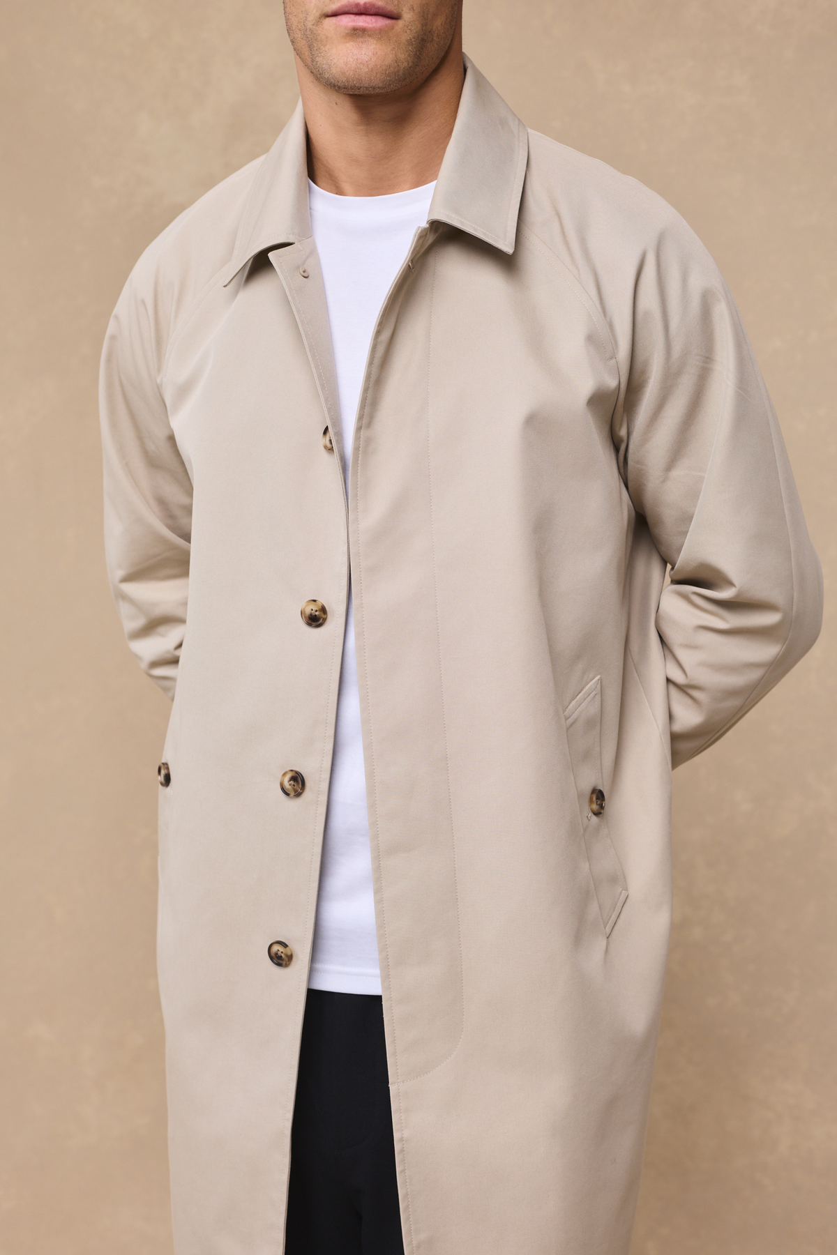 Iver Heavy Cotton Trench - Beige