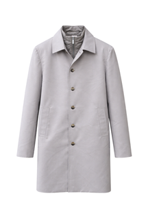 Portico trenchcoat met afneembaar inzetstuk - Steen