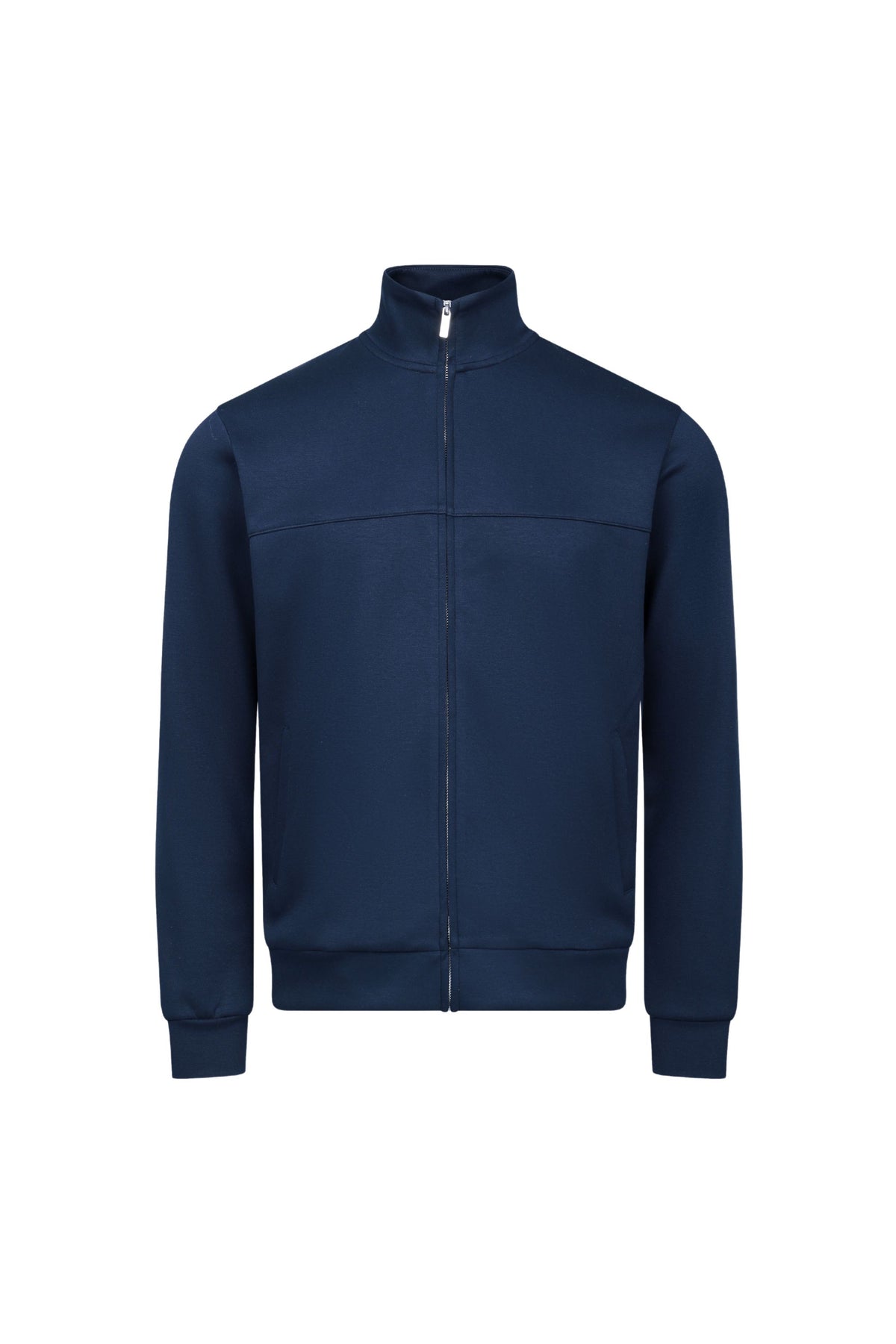 Luxe jas met ritssluiting - Marineblauw
