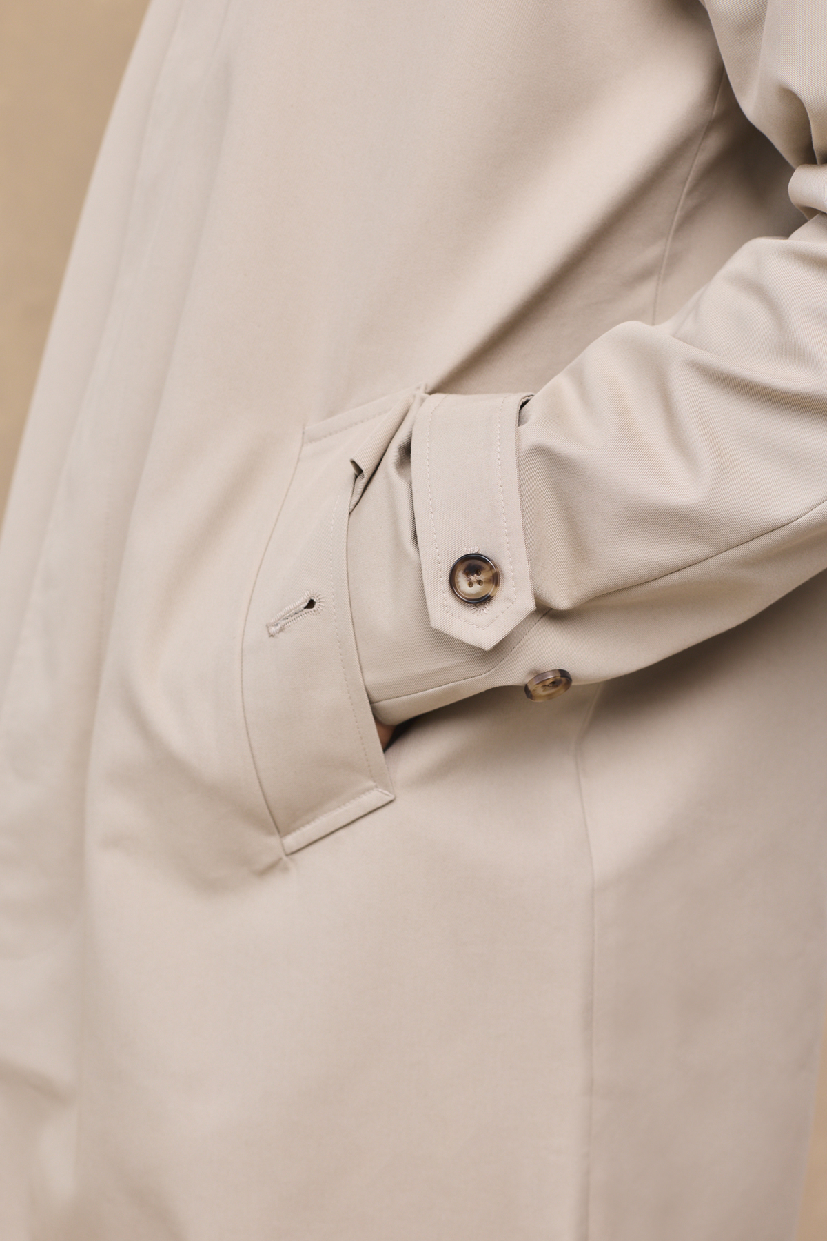 Iver Heavy Cotton Trench - Beige