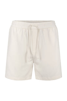 Tomas korte broek met elastische tailleband - Ecru