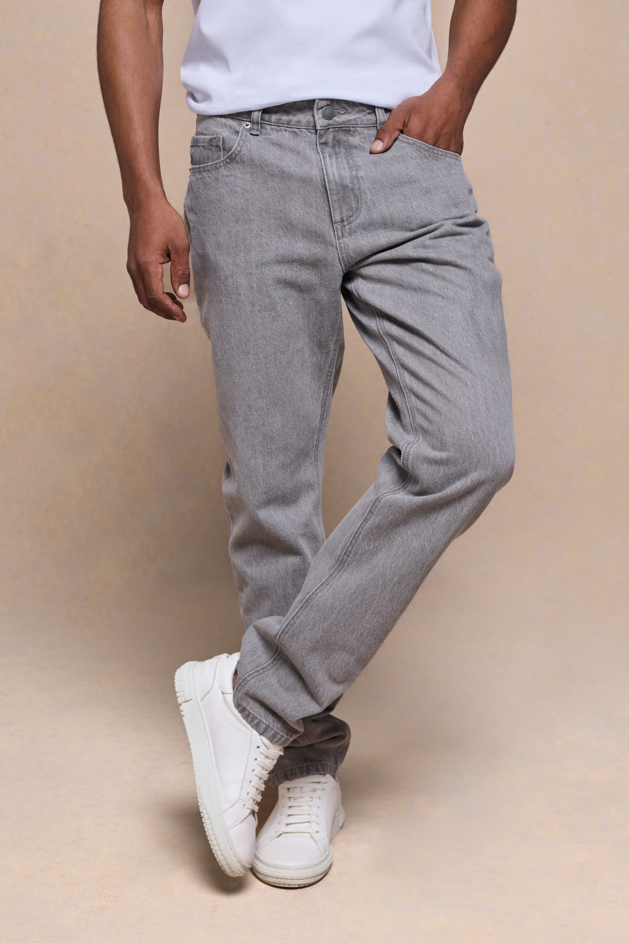 Marco Washed Jeans - Steengrijs