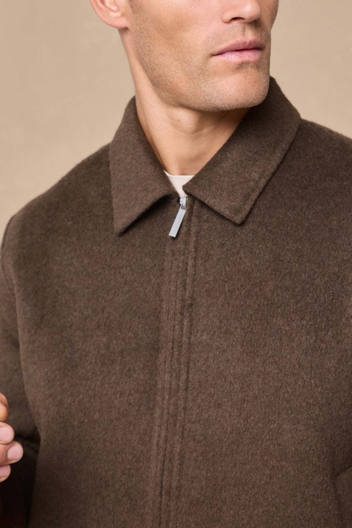 Finn Splittable Seam Zip Through Jacket - Khaki