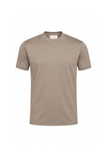 Luxe gemerceriseerd T-shirt - Donker saliegroen
