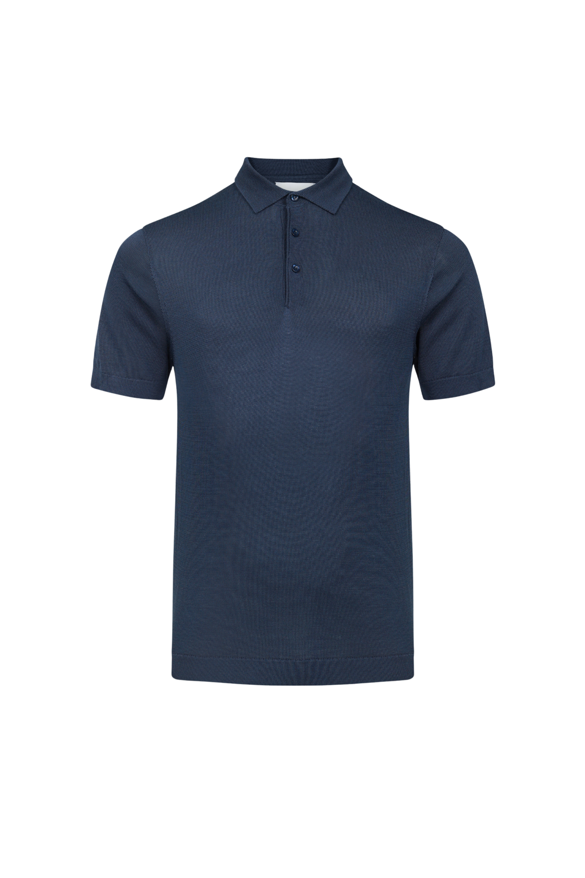 Pablo Half Placket Short Sleeve Knitted Polo - Navy
