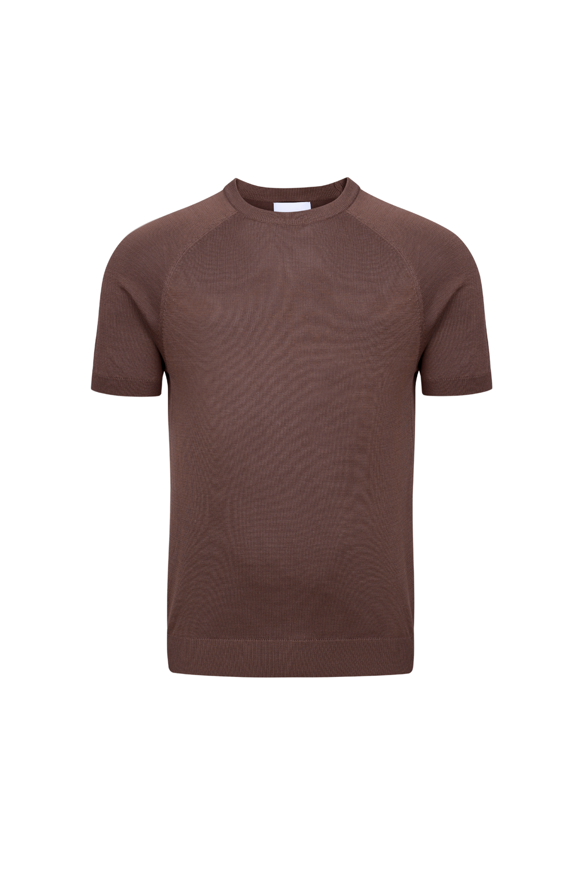Riera gebreid T-shirt met ronde hals - Bruin