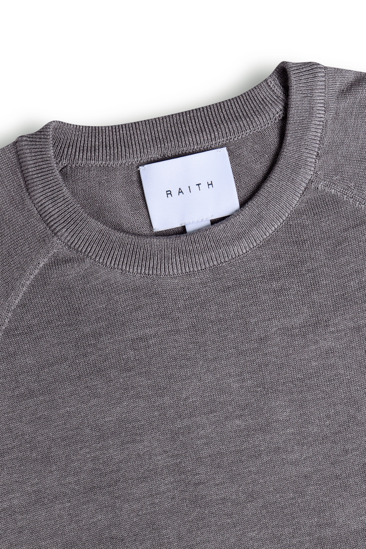 Riera Knit Crew Neck T-Shirt - Grey Marl