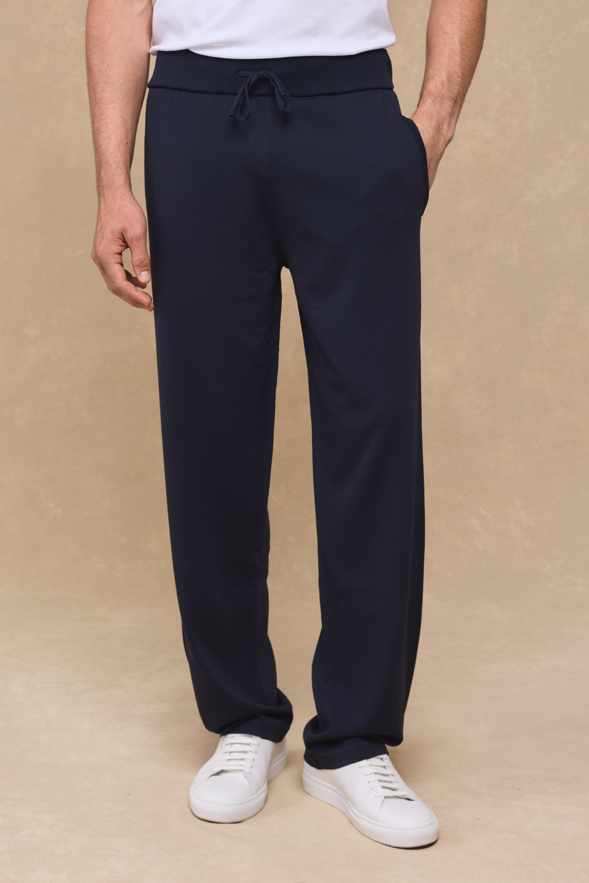 Viggo Jersey Knit Trouser - Navy